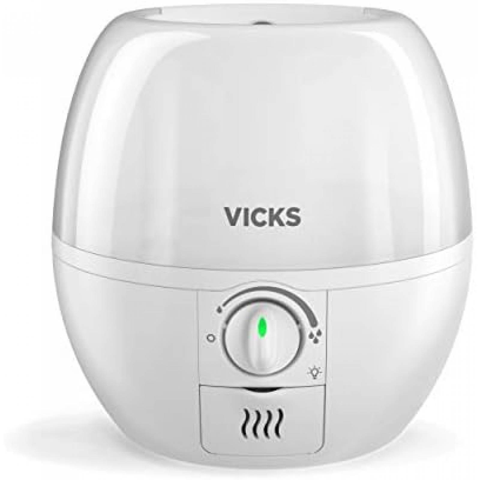 Humidificador Vicks VUL500 Con Difusor Luz Nocturna -Blanco