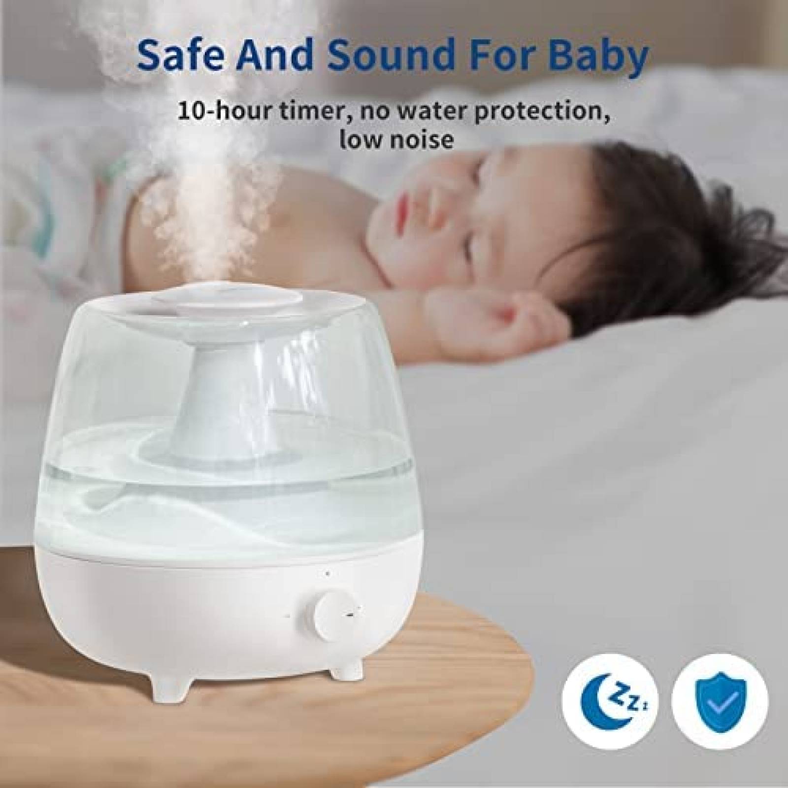 Humidificador HOMETOP Vapor Frio 2.4L Aceite Escencial