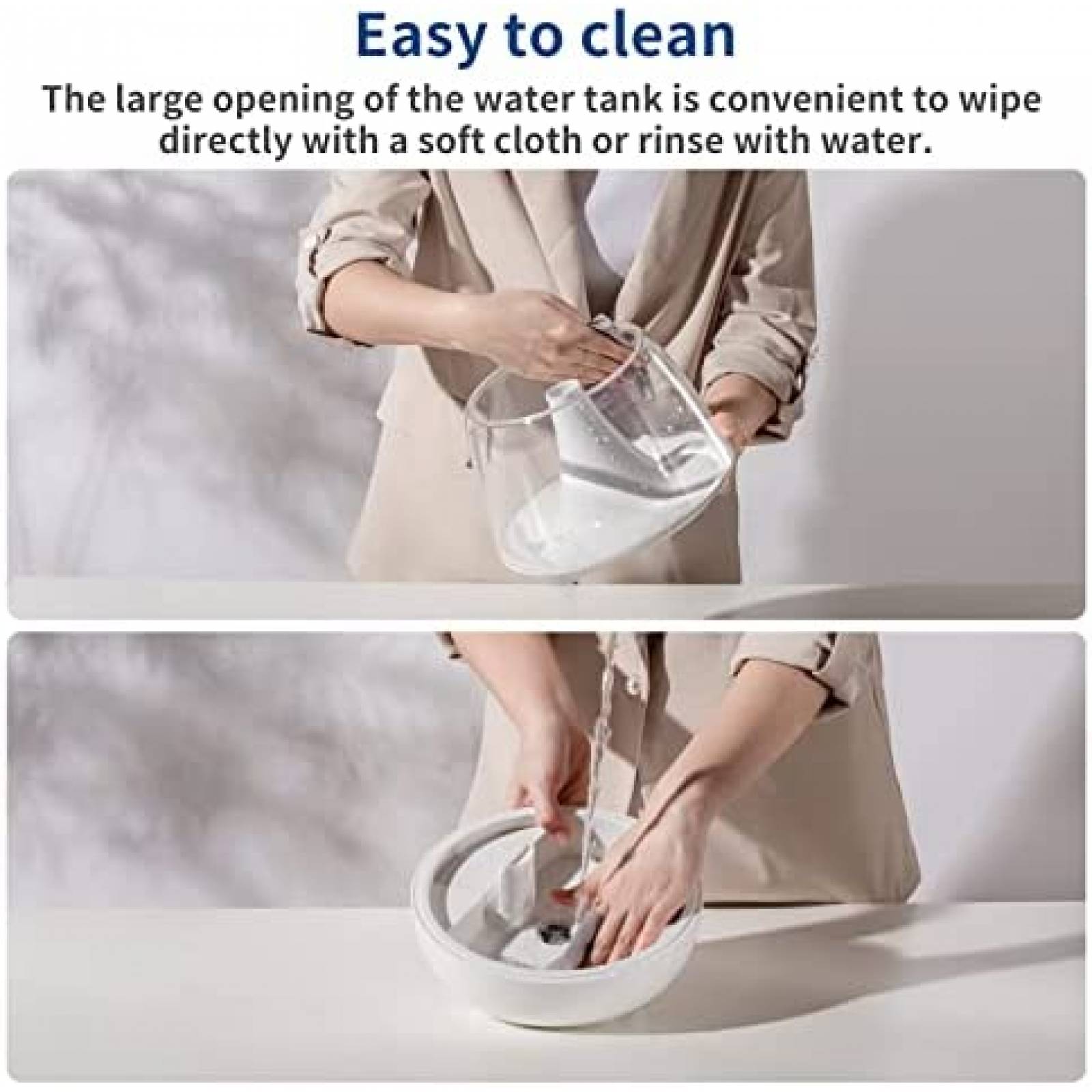 Humidificador HOMETOP Vapor Frio 2.4L Aceite Escencial