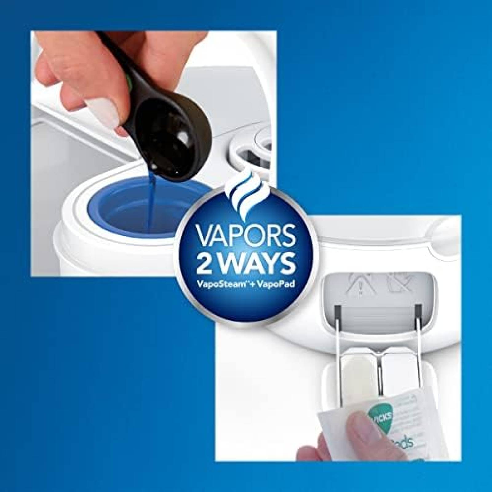 Humidificador Vicks de Vapor Frio para Vapores de 2 Vias