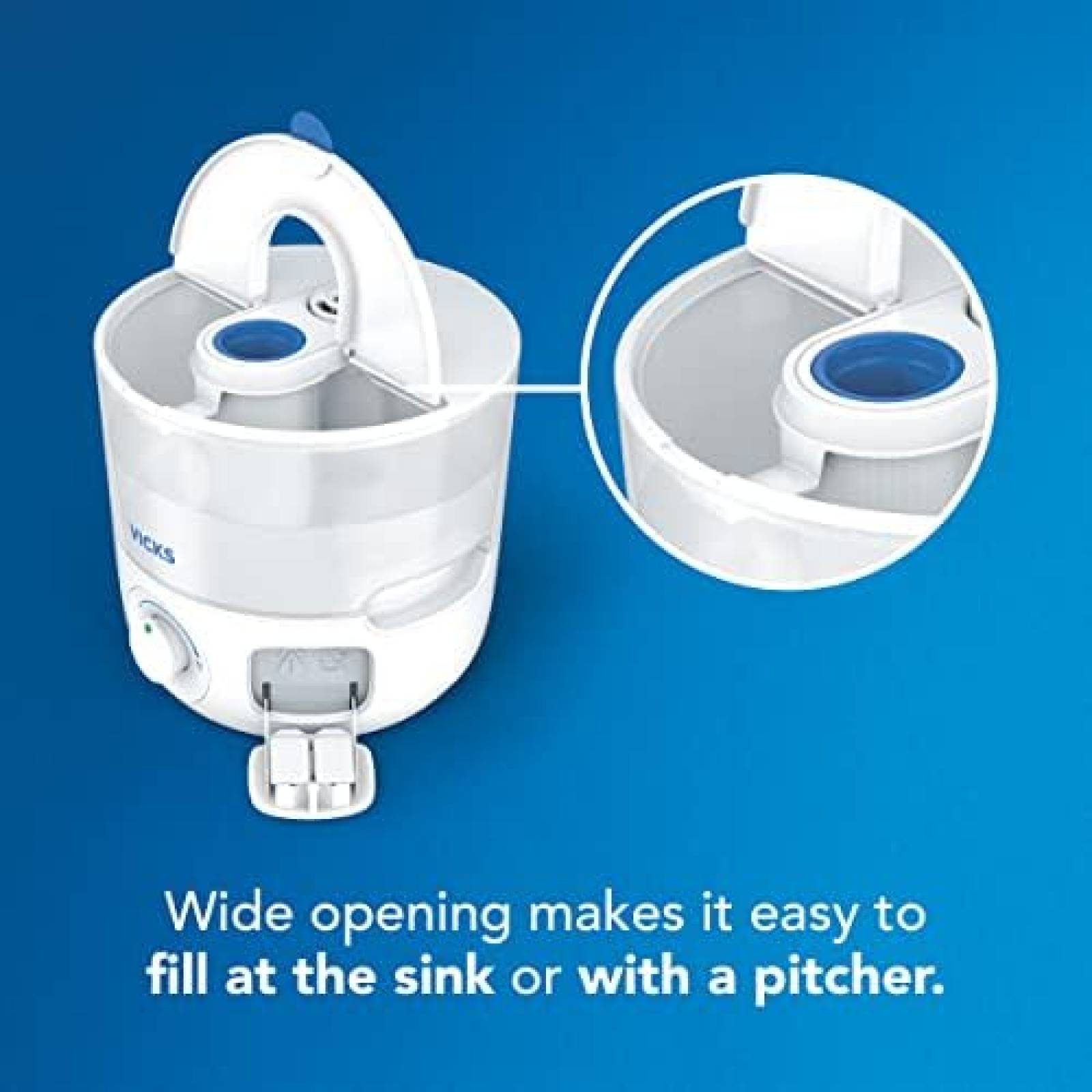 Humidificador Vicks de Vapor Frio para Vapores de 2 Vias