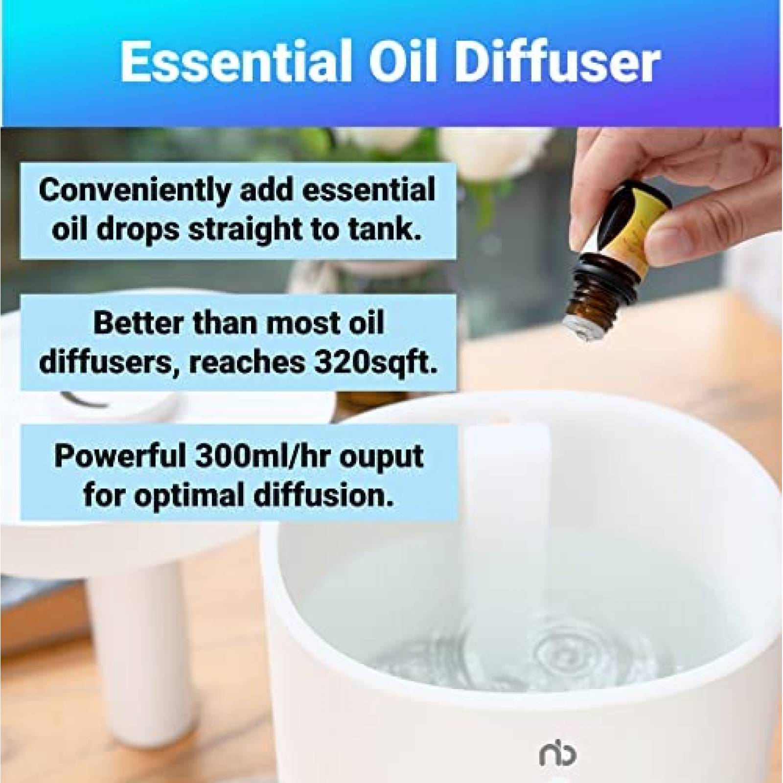 Humidificador NuclearBlue Vapor Frios Habitacion Grande