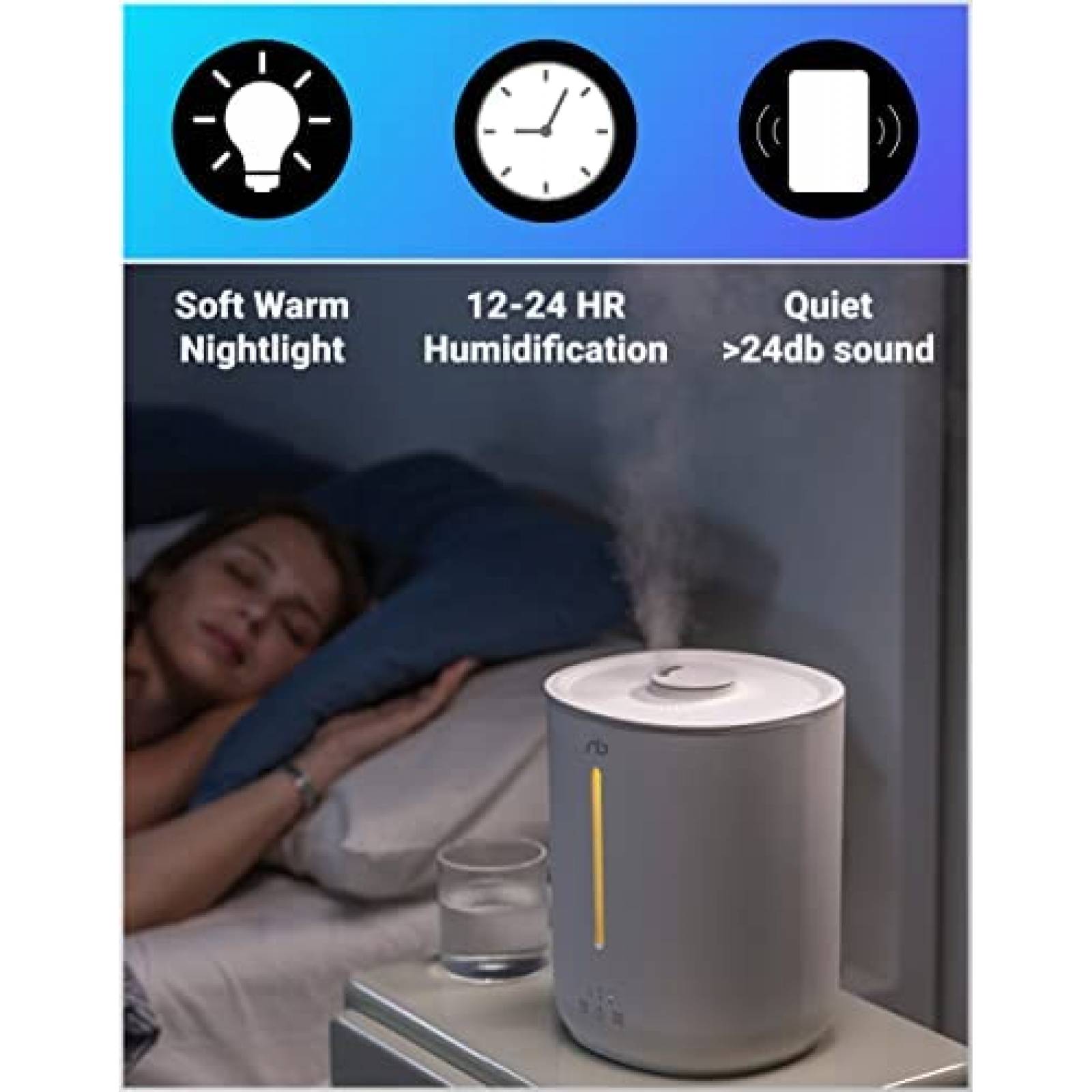 Humidificador NuclearBlue Vapor Frios Habitacion Grande