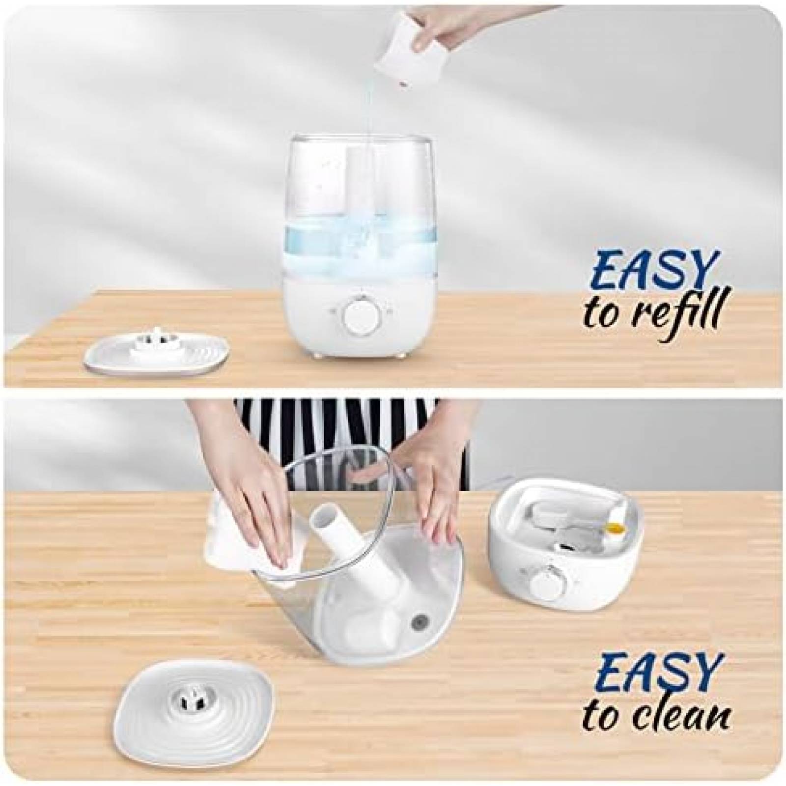 Humidificador HLS Vapor Frio 3.5L 29 Horas Silencioso Blanco