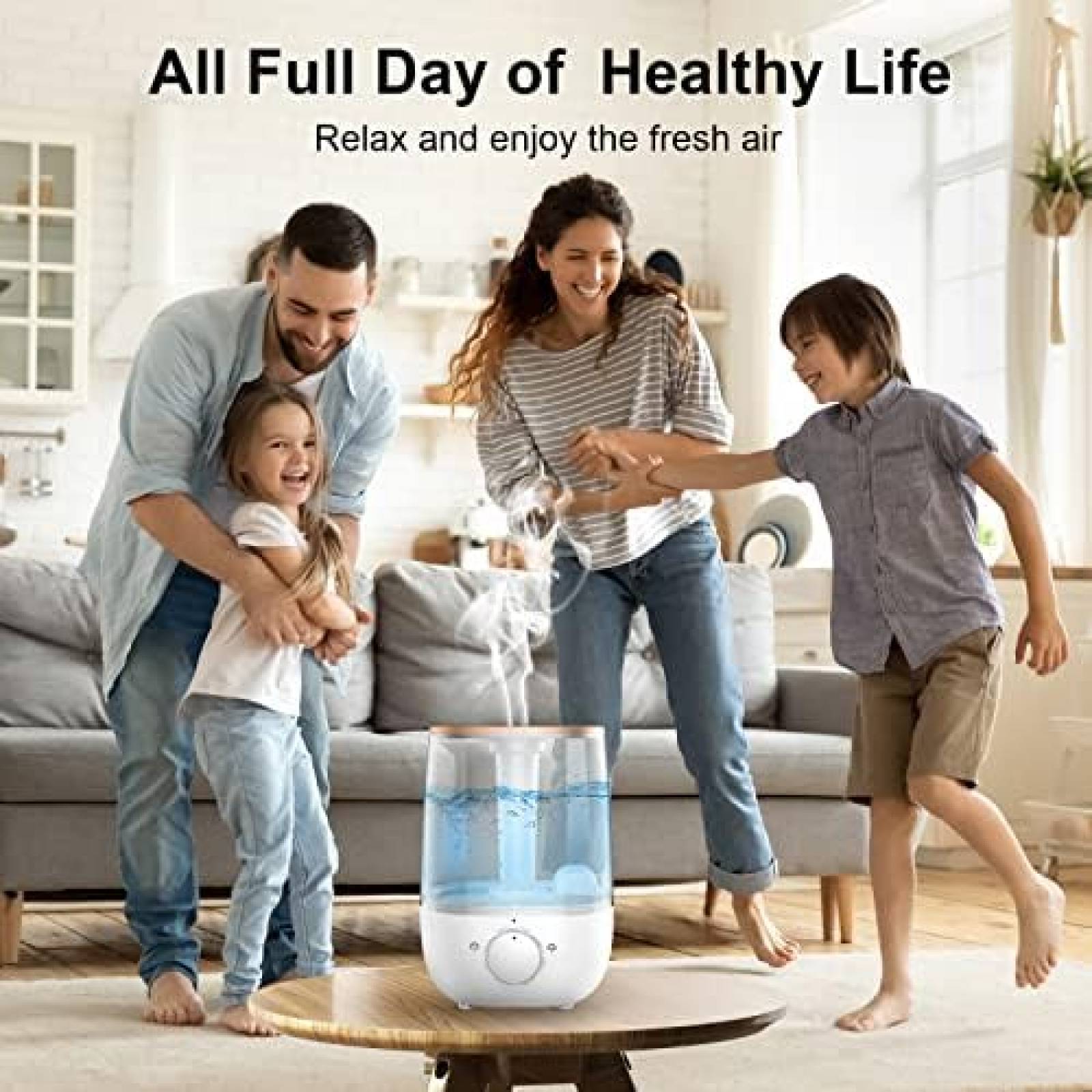 Humidificador HLS Vapor Frio 3.5L 29 Horas Silencioso Blanco