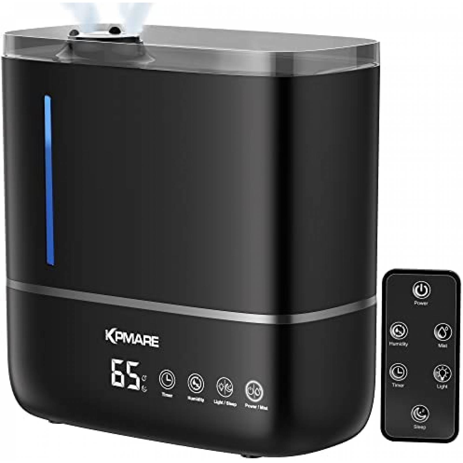 Humidificador KPMARE Niebla Fria 4 L Luz Nocturna -Negro