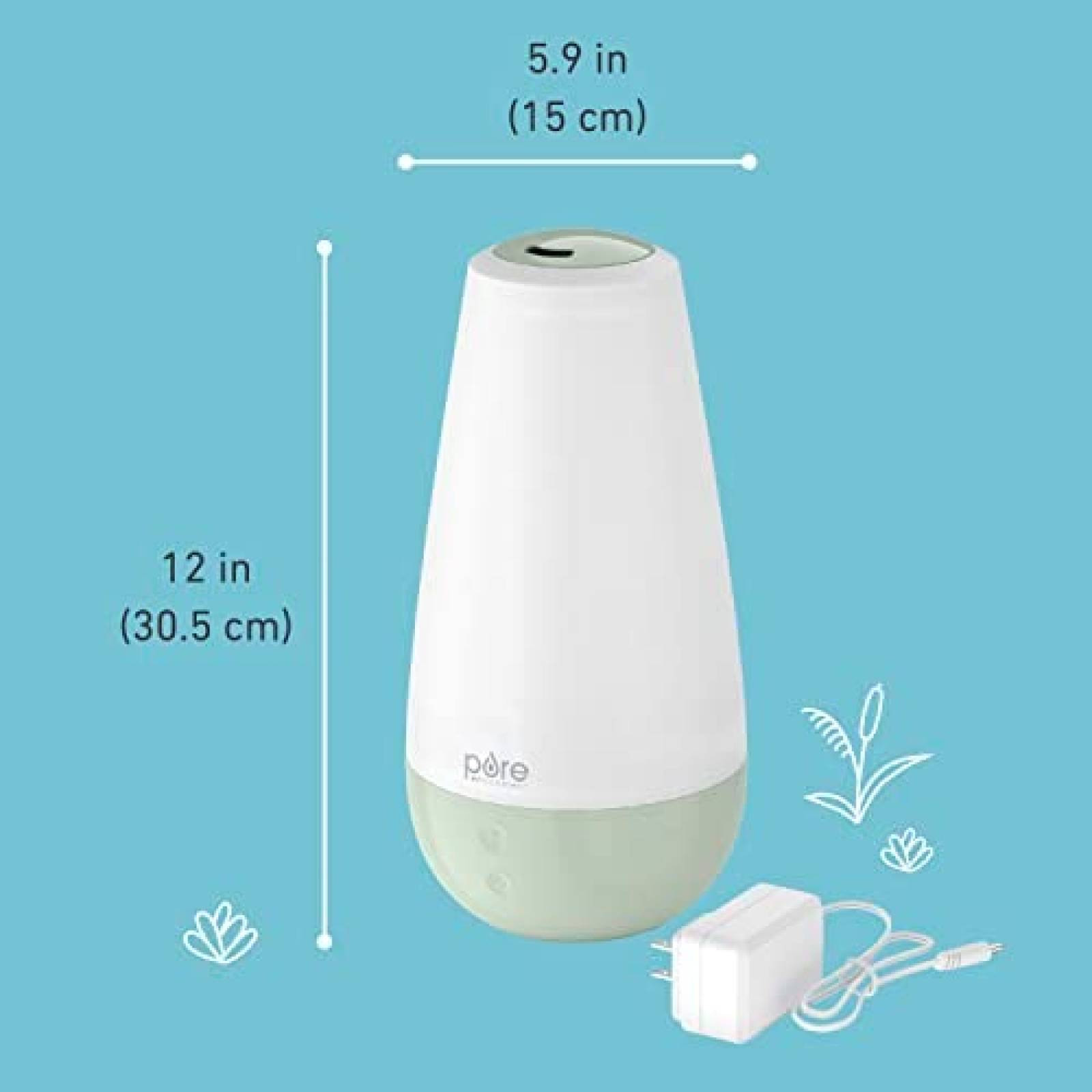 Humidificador Pure Enrichment PESPAXL-WG Capacidad 2L -Verde