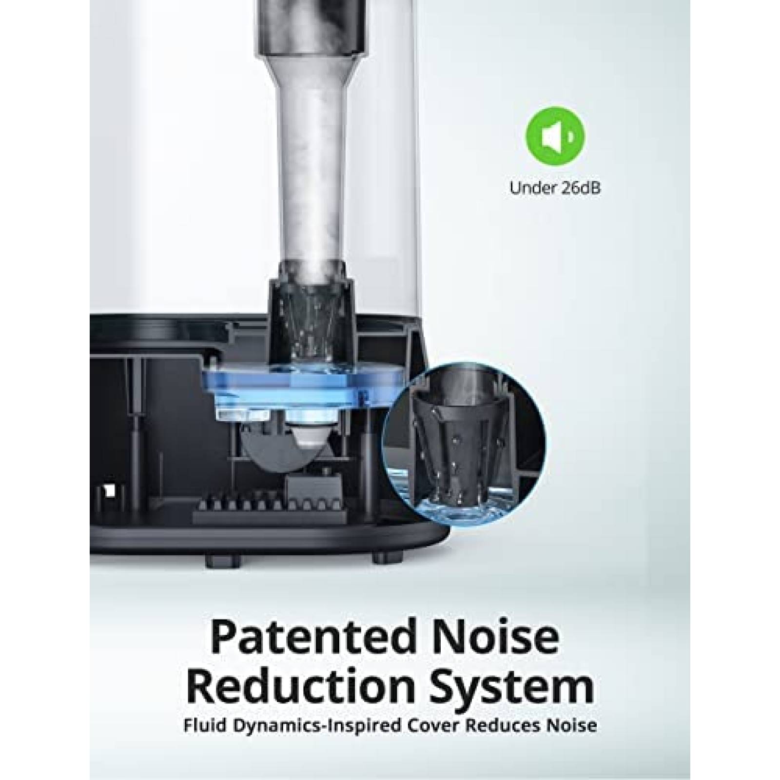 Humidificadores Orgtoy Cap. Max. 4L con Auto Off 26dB -Negro