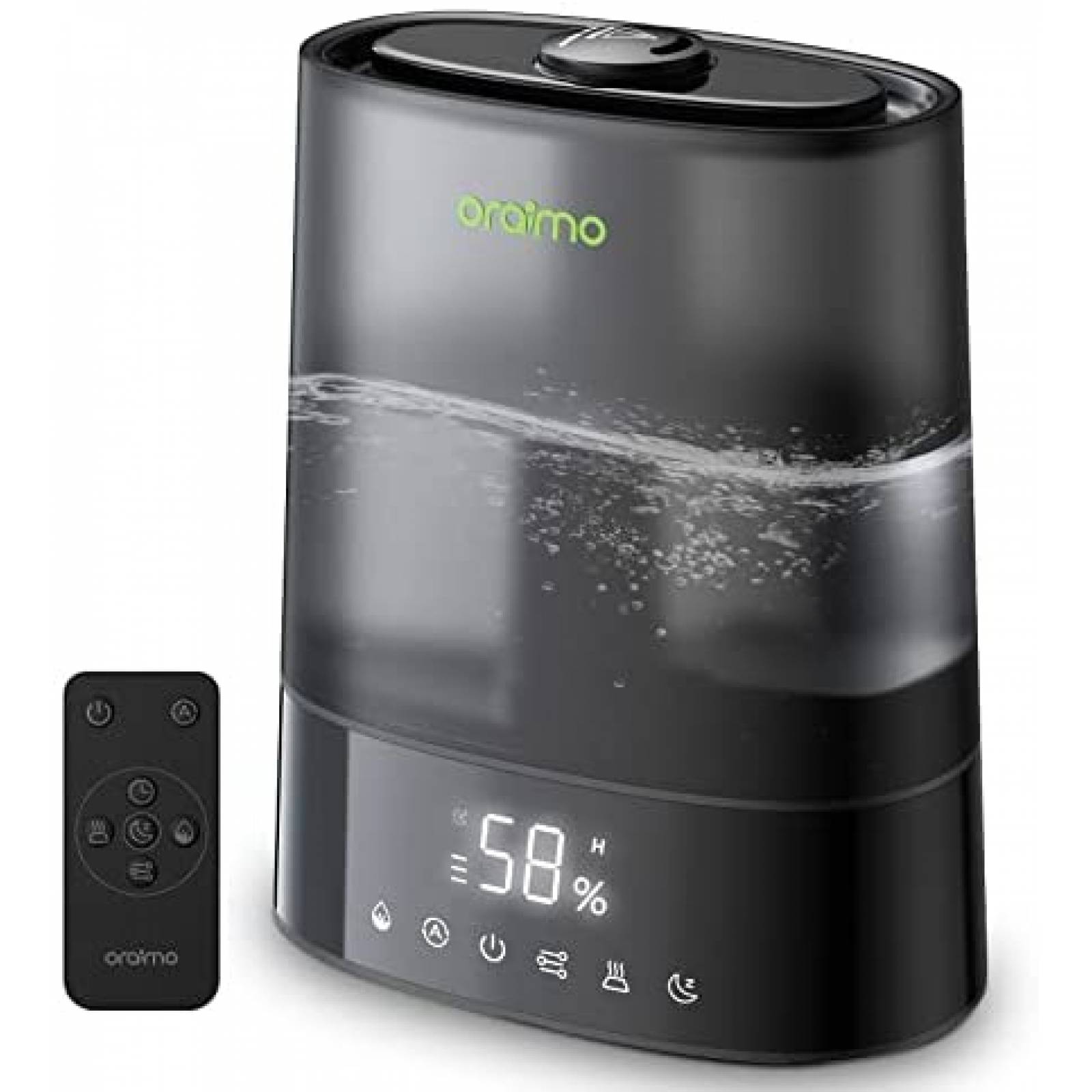Humidificador Oraimo H01 6L 70m2 Difusor de Aroma -Negro