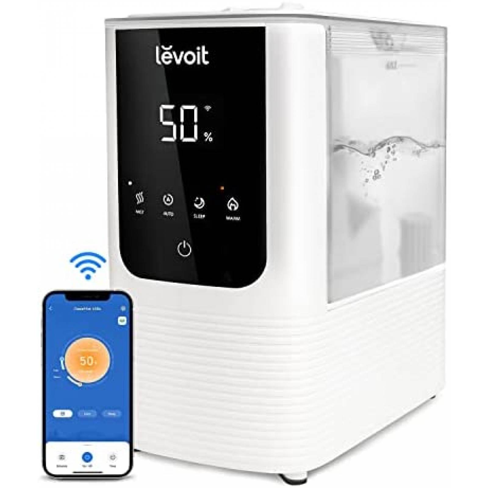 Humidificador LEVOIT 4.5L Smart Wifi 40m2 Difusor Aroma