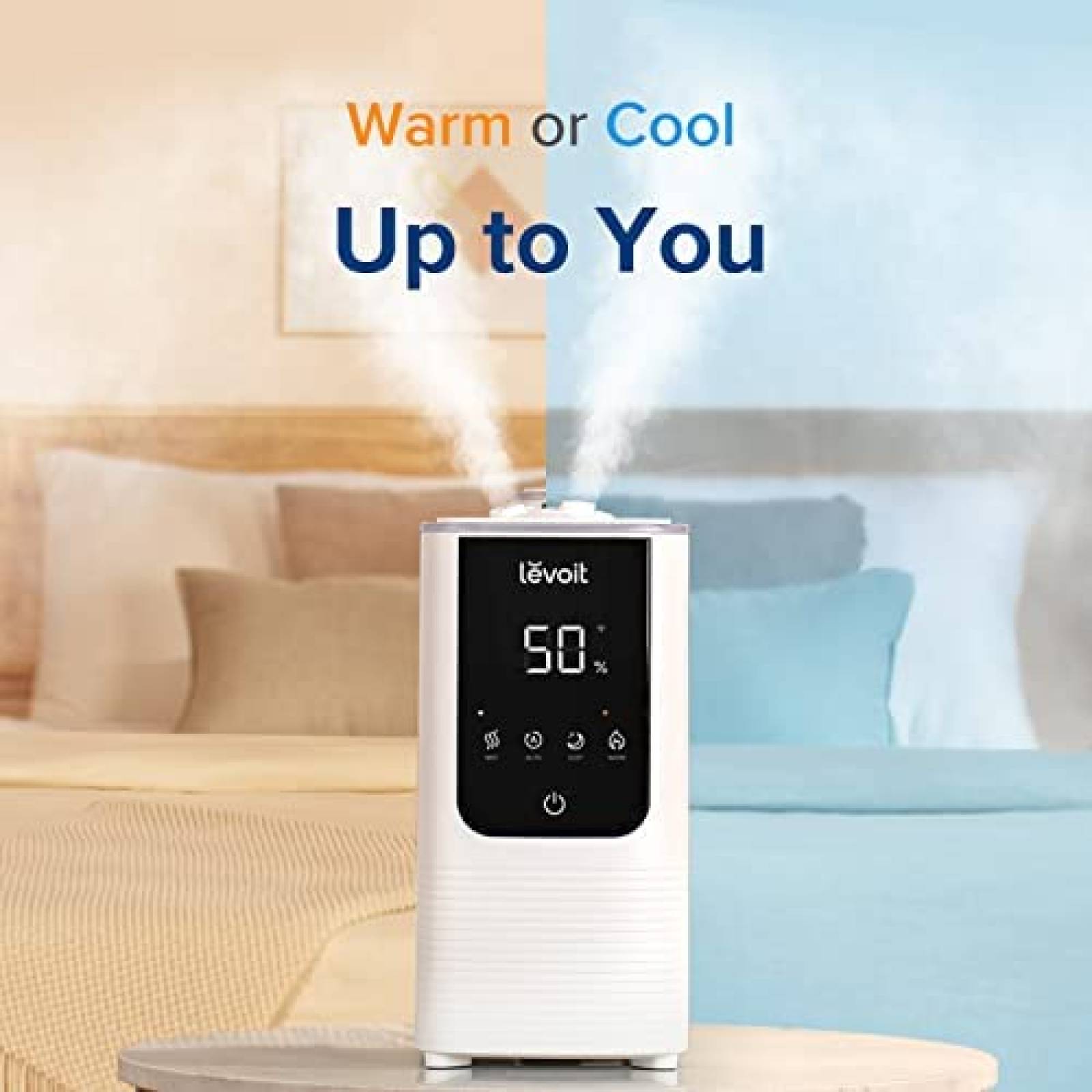 Humidificador LEVOIT 4.5L Smart Wifi 40m2 Difusor Aroma