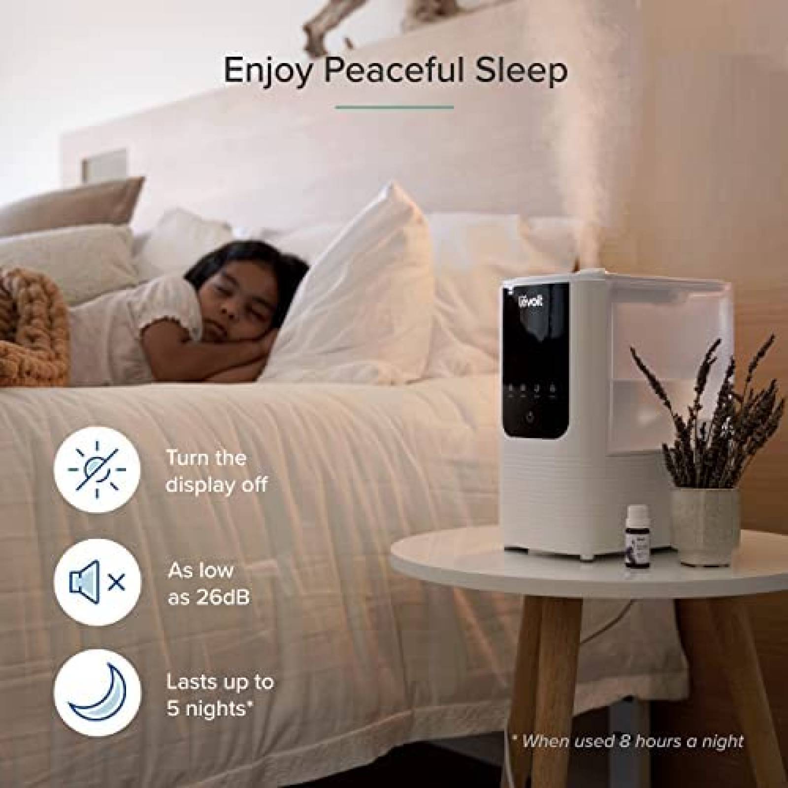 Humidificador LEVOIT 4.5L Smart Wifi 40m2 Difusor Aroma