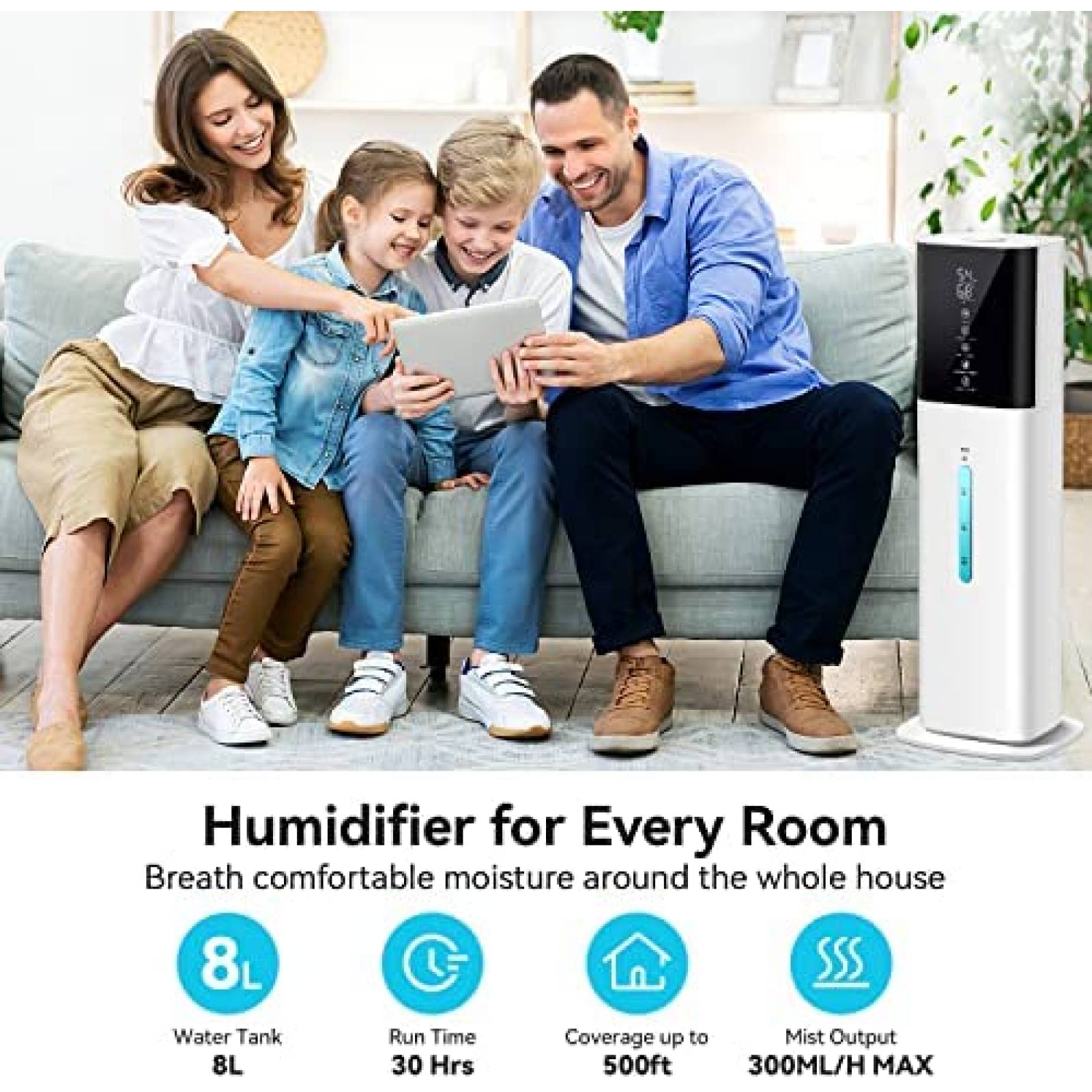 Humidificador de aire inalámbrico para bebés Humidificador de aire