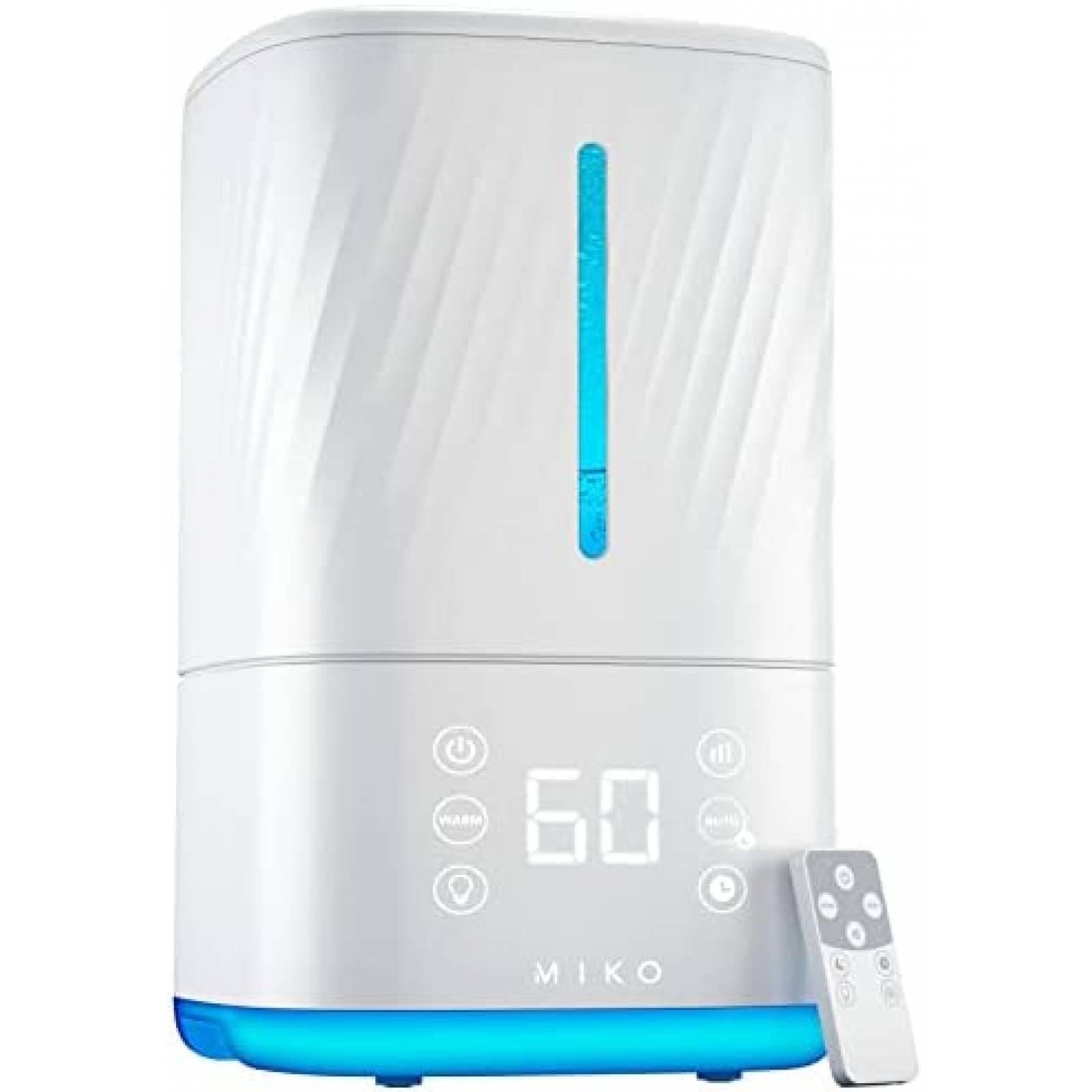 Humidificador Miko 4.5L Frio Calor 40h Continuas -Blanco