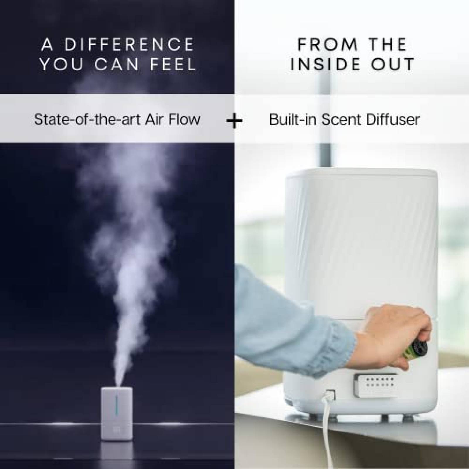 Humidificador Miko 4.5L Frio Calor 40h Continuas -Blanco