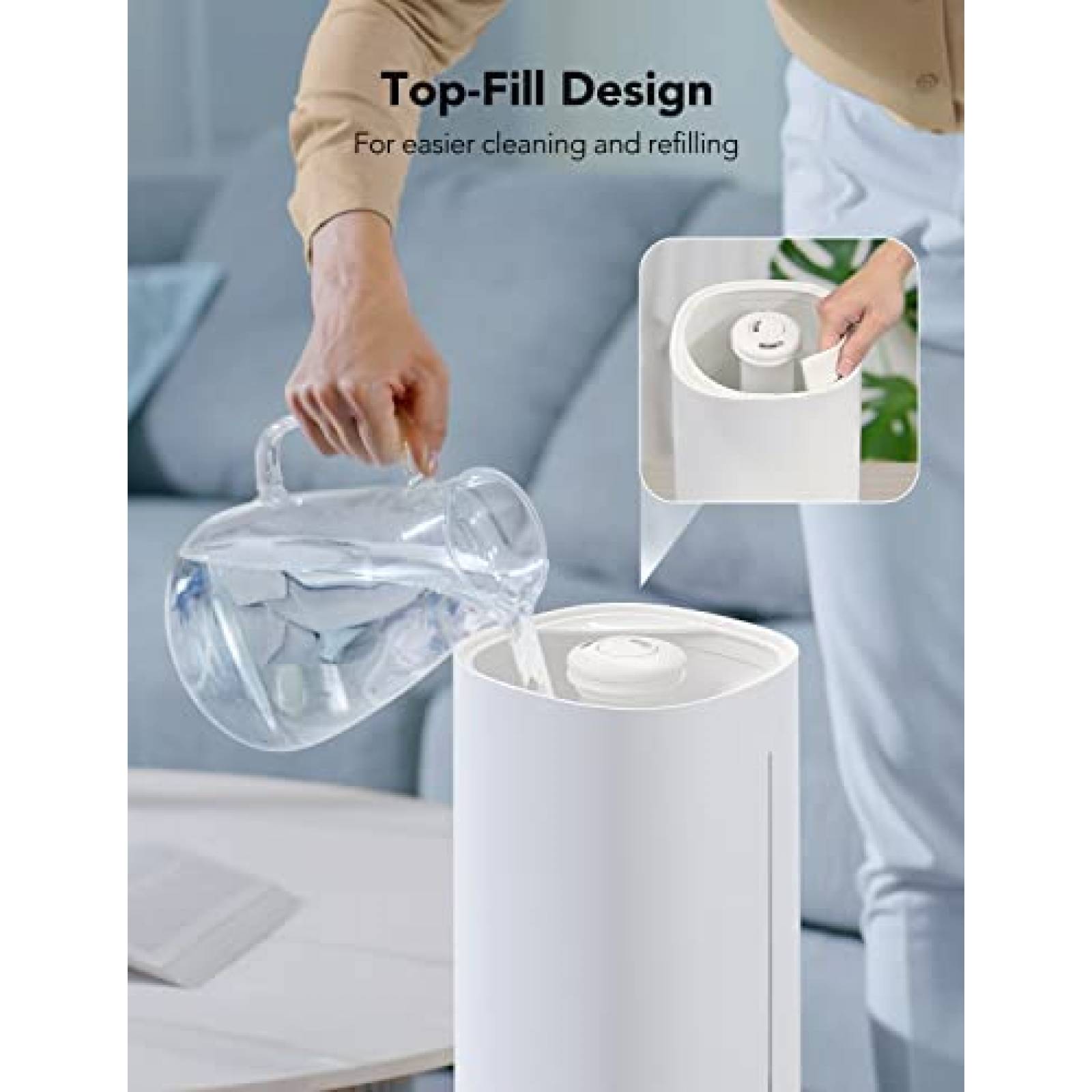 Humidificador Govee 6L 56m2 Wifi App Sensor -Blanco