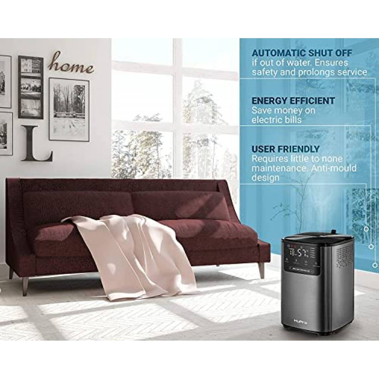 Humidificador de Niebla Fria y Calida Hupro 4L -Negro