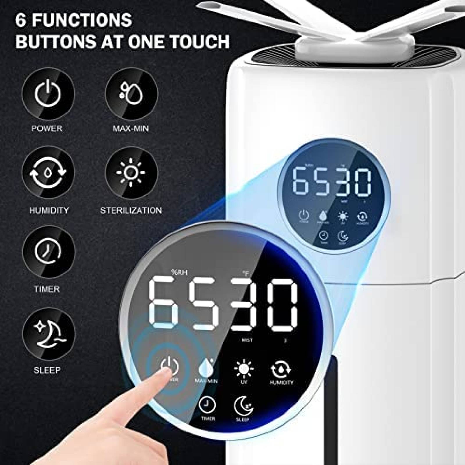 Humidificador Mryitcal 40 horas 5.5gl 2200ft -Blanco