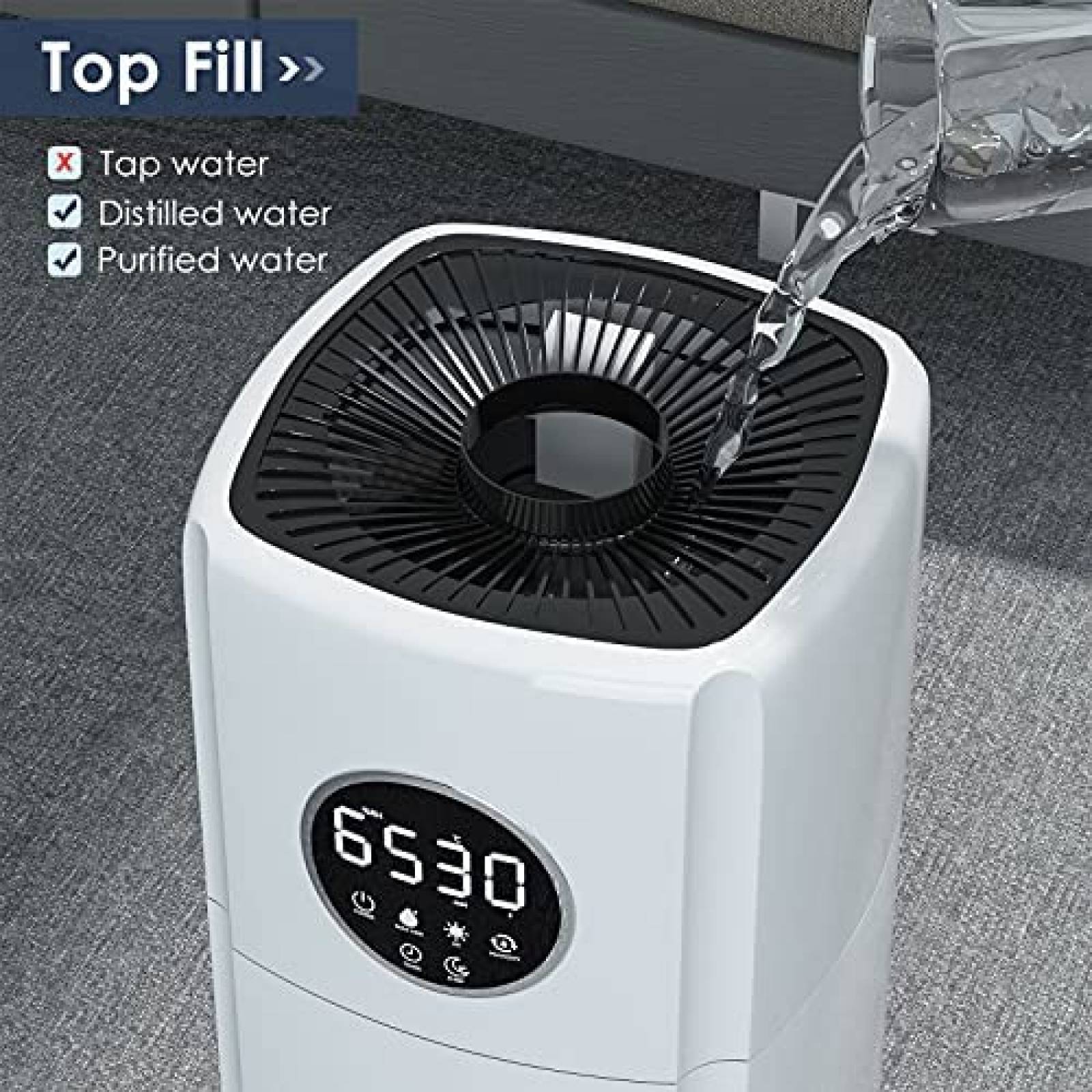 Humidificador Mryitcal 40 horas 5.5gl 2200ft -Blanco