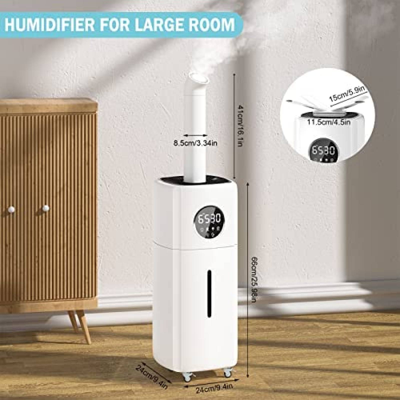 Humidificador Mryitcal 40 horas 5.5gl 2200ft -Blanco