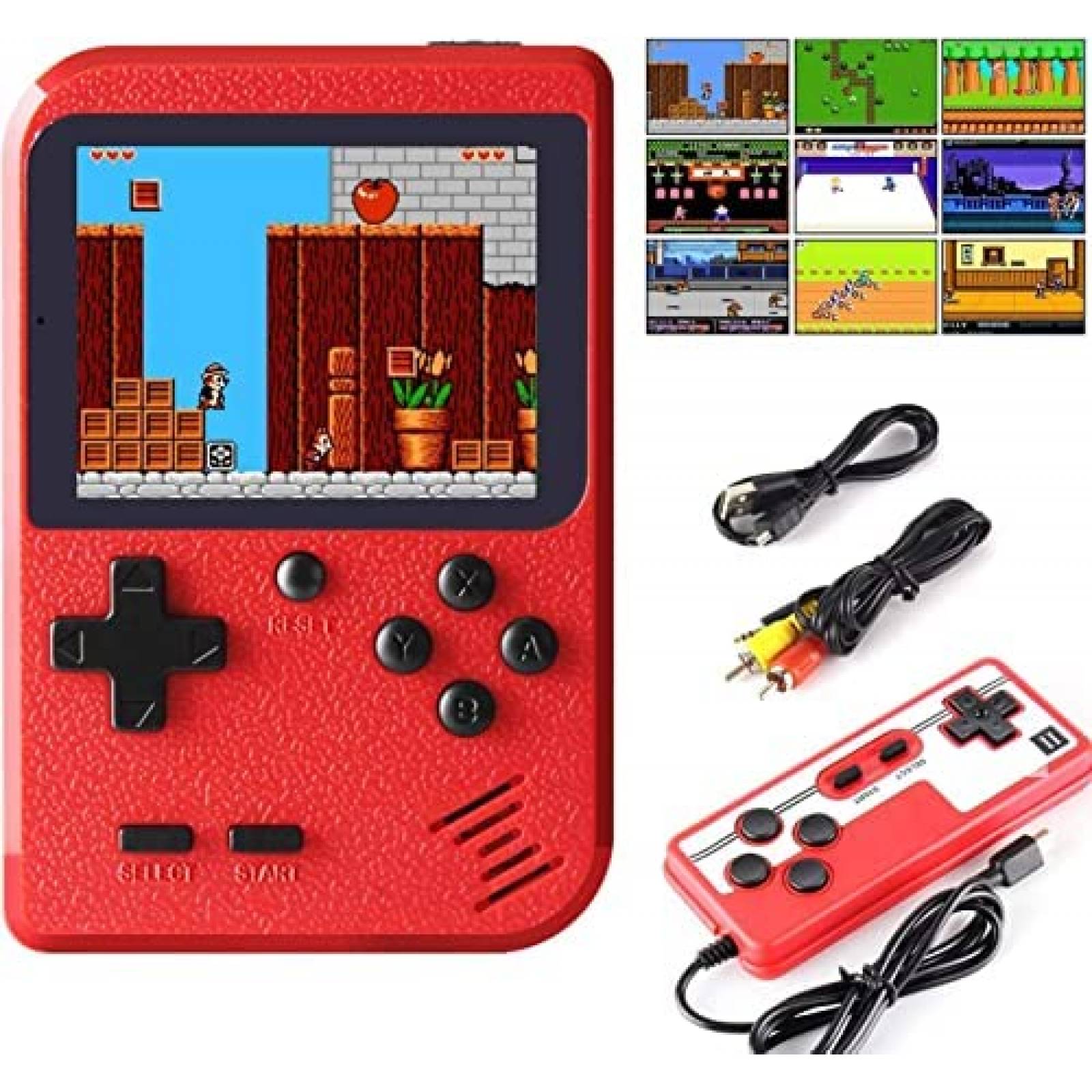 Consola de Videojuegos Retro MarattLan LCD 3.0'' -Rojo