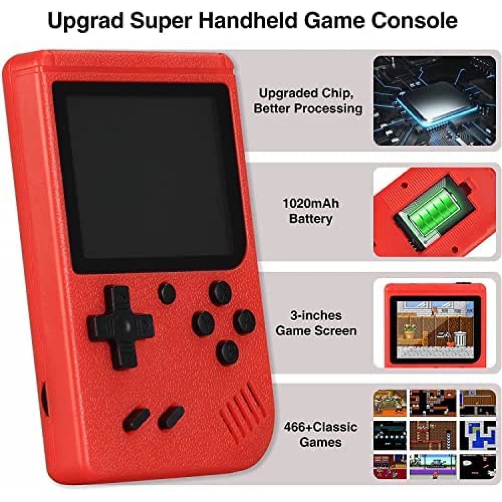 Consola de Videojuegos Retro MarattLan LCD 3.0'' -Rojo