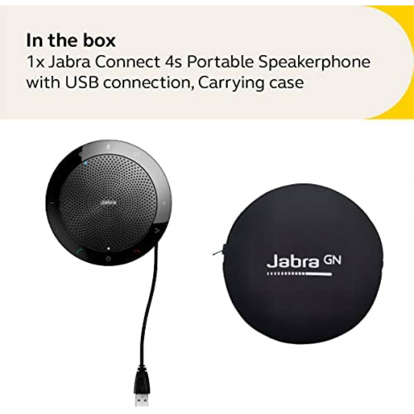 Bocina Portatil Jabra Connect 4s Bluetooth -Negro