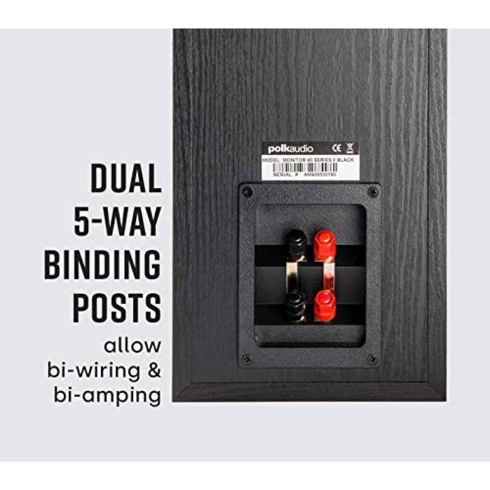 Bocina PolK Audio Monitor 40 Series II 125W 2 Woofers -Negro