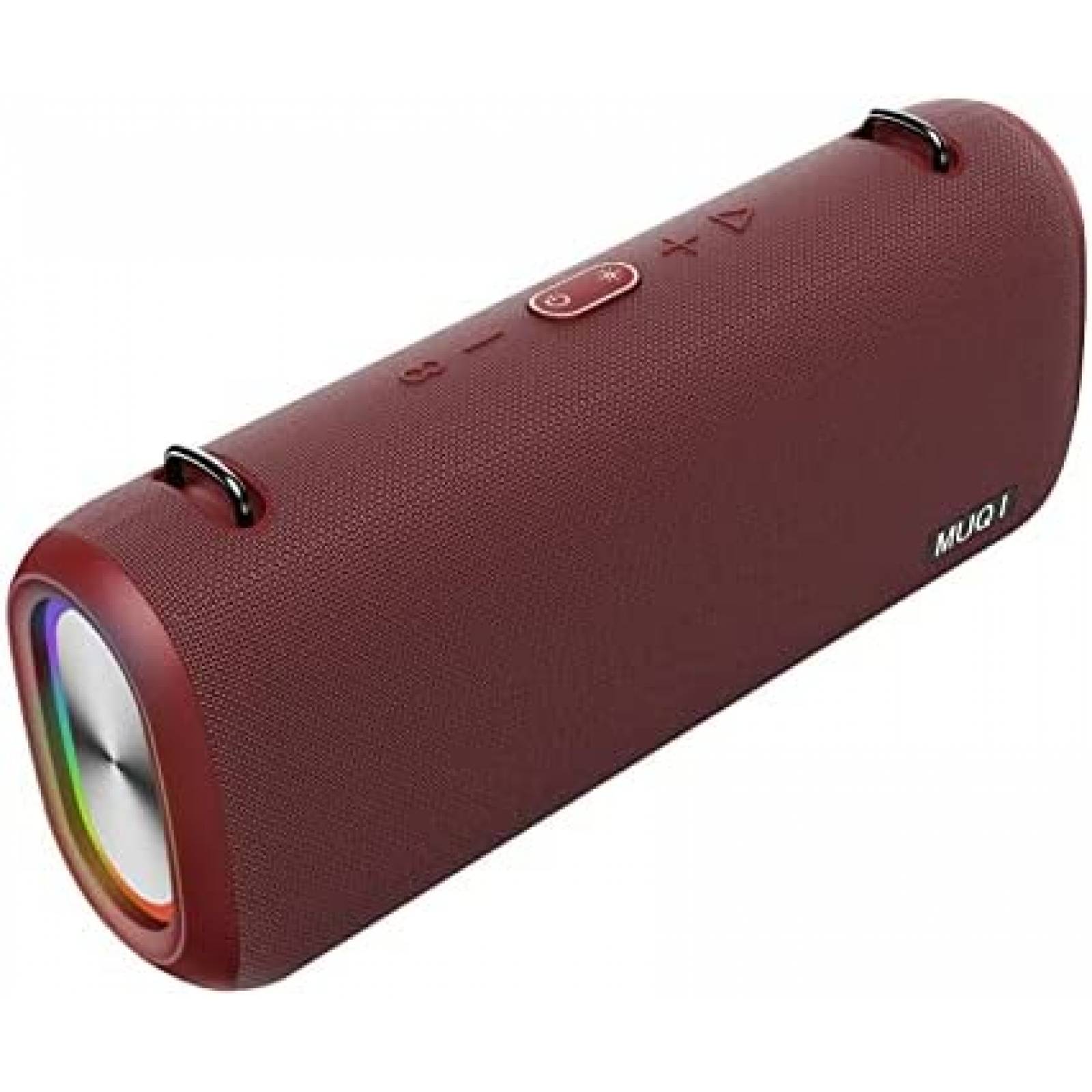 Bocina Portatil Muqj Bluetooth IPX5 70W -Rojo Vino