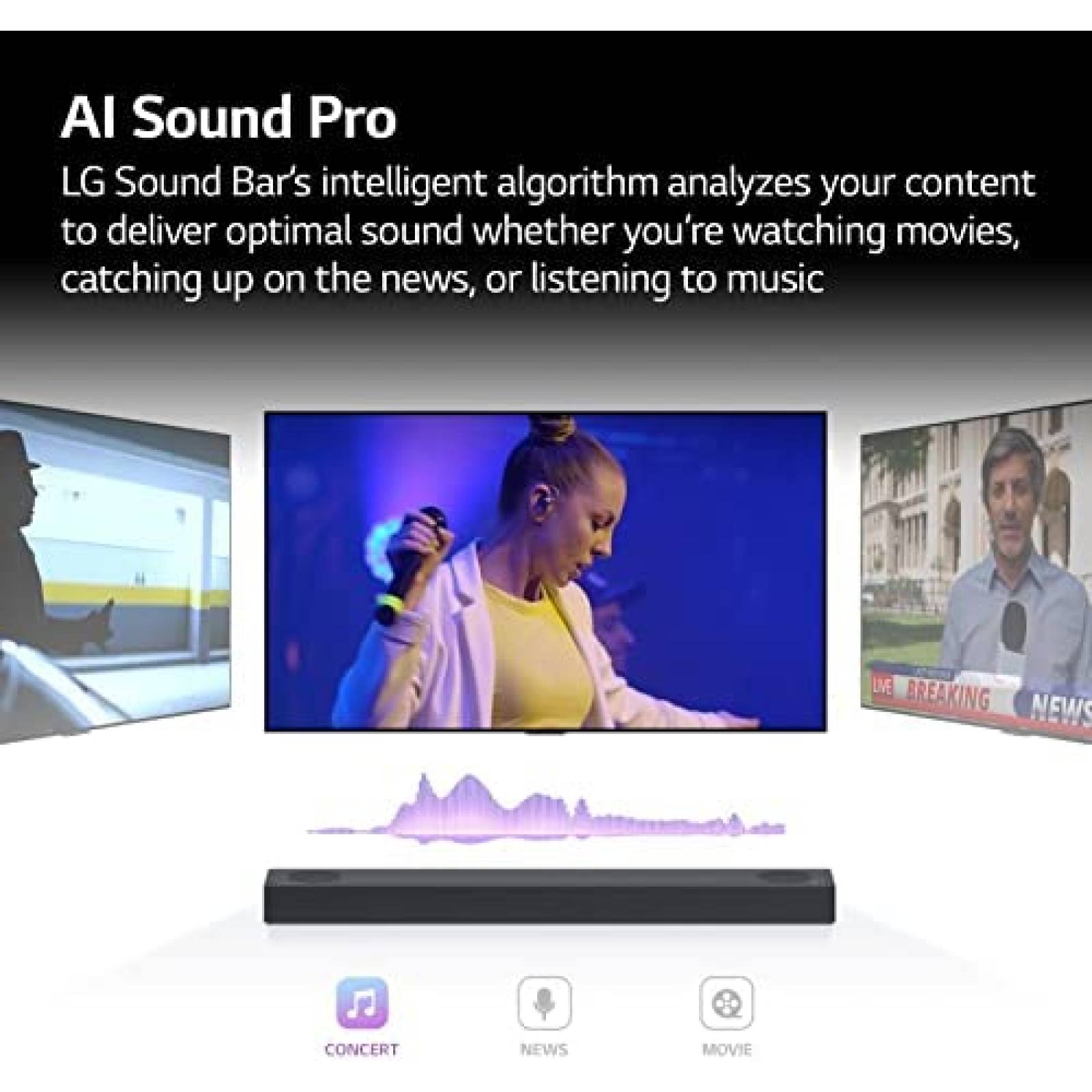 Barra de Sonido LG S75Q 3.1.2 Canales con Dolby Atmos DTS:X