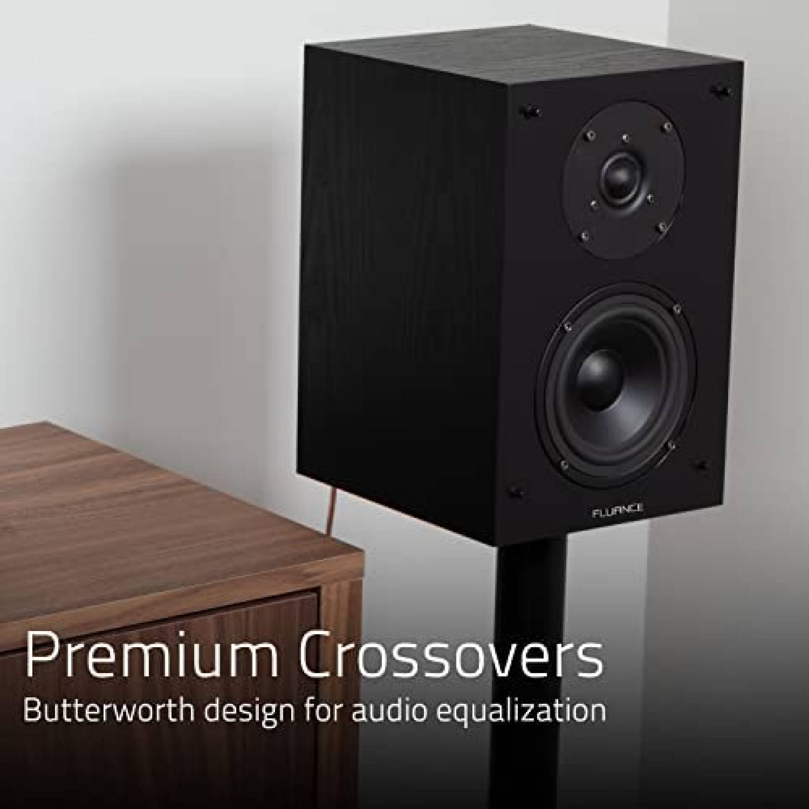 2 Bocinas Fluance SX6W 100W Subwoofer 5 Pulgadas -Madera