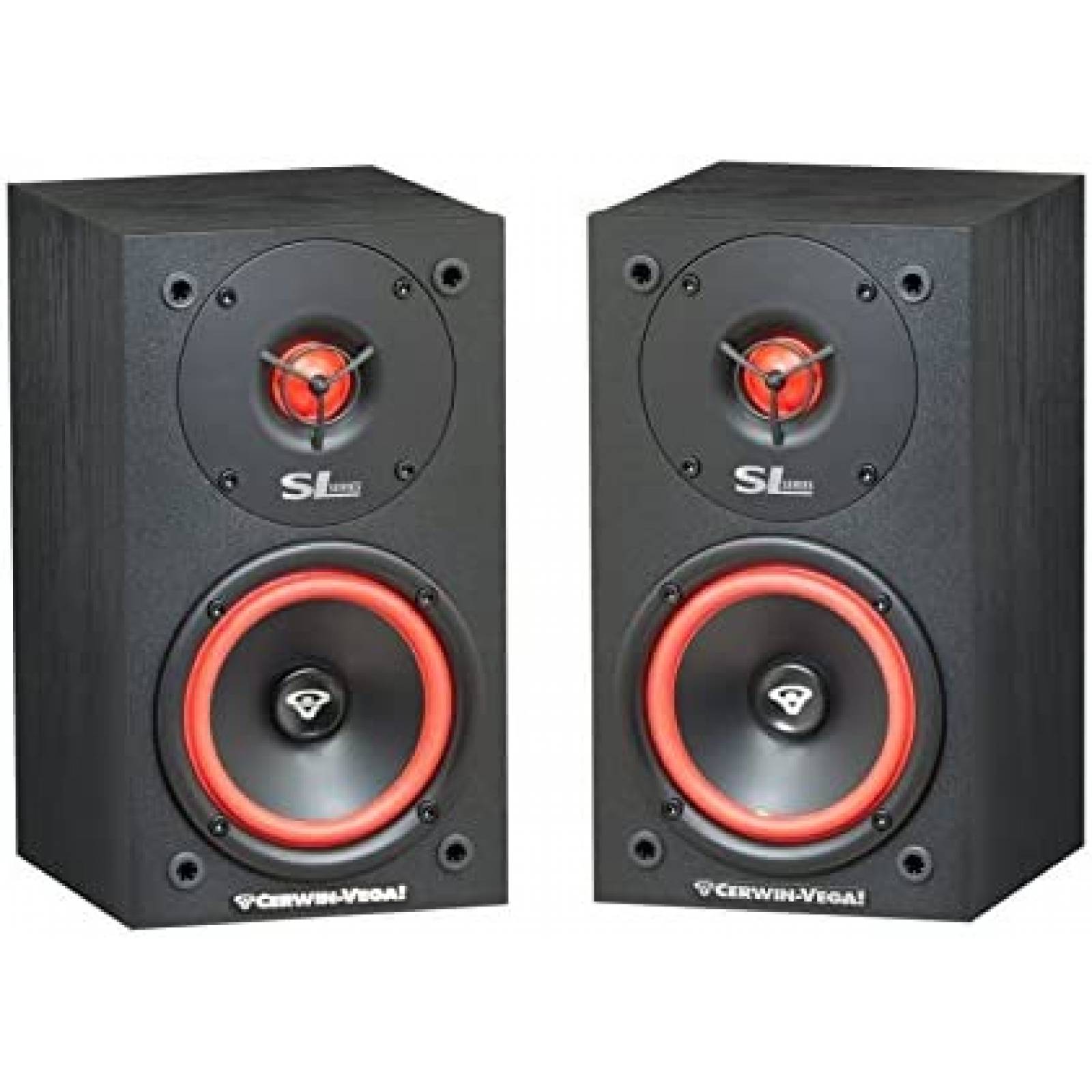 Par de Bocinas Cerwin Vega SL-5M 5'' RCA Bajo Reflex -Negro