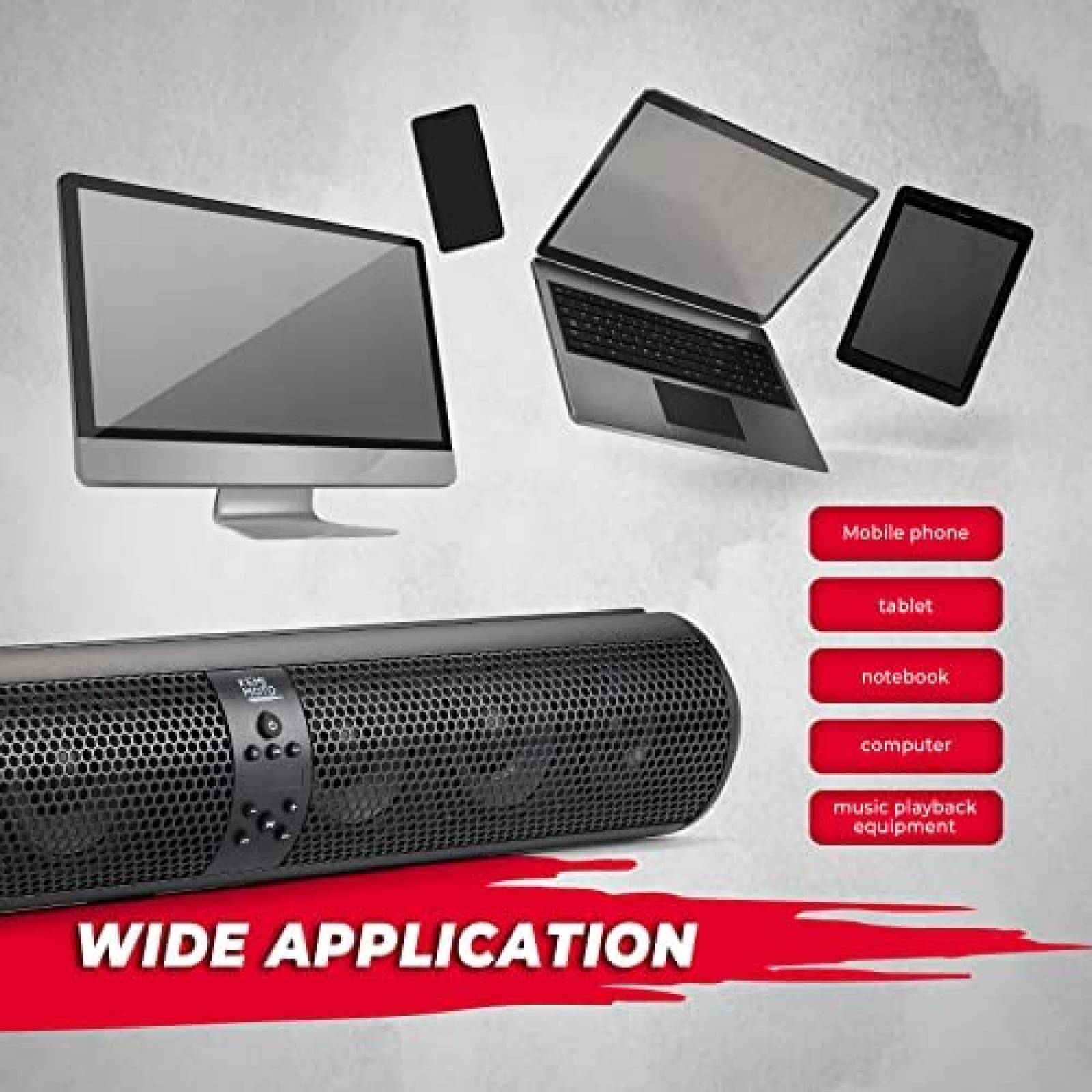Barra de Sonido KEMIMOTO UTV SxS 28'' Rzr Bluetooth -Negro