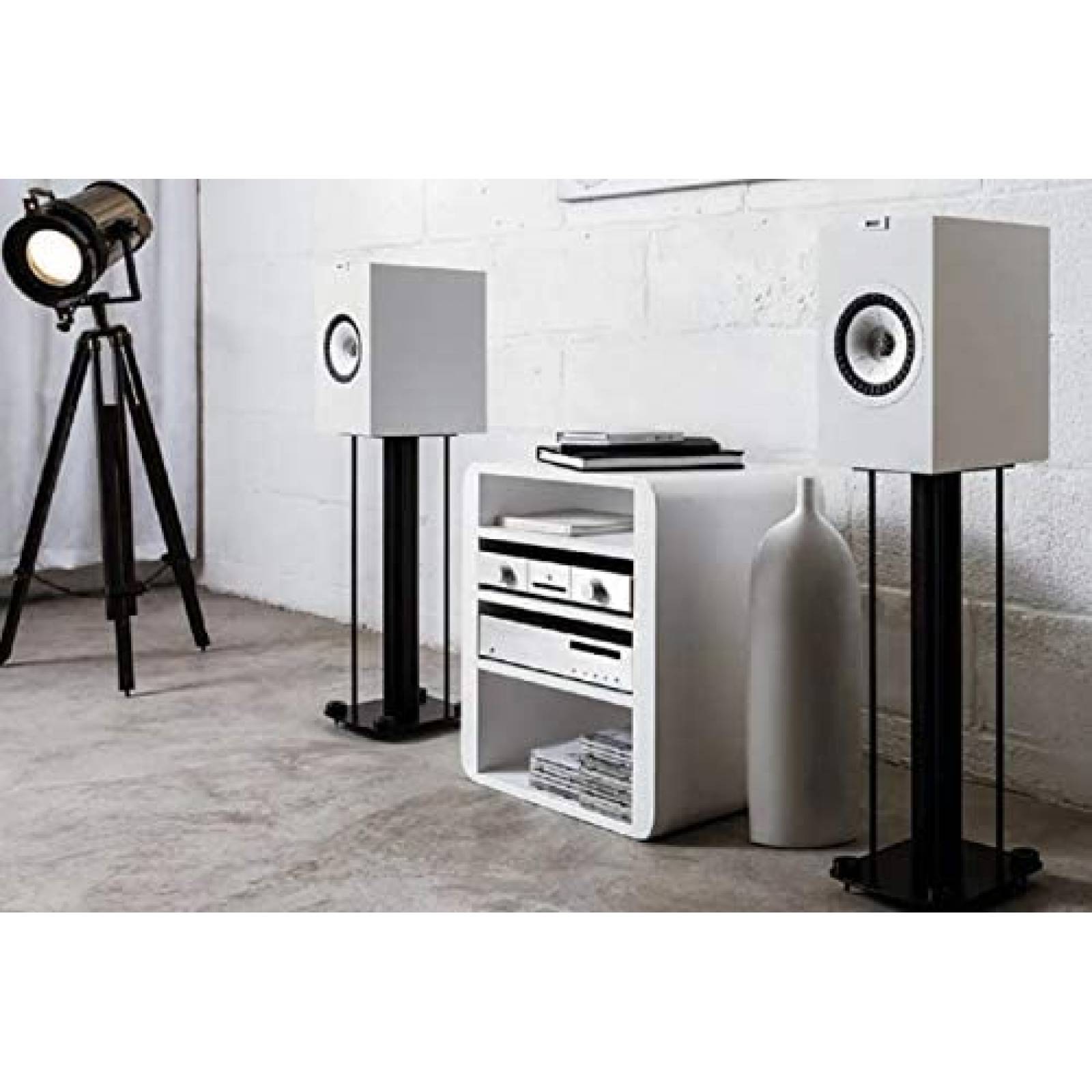 2 Bocinas KEF Q350 con Subwoofer y Control Remoto -Negro