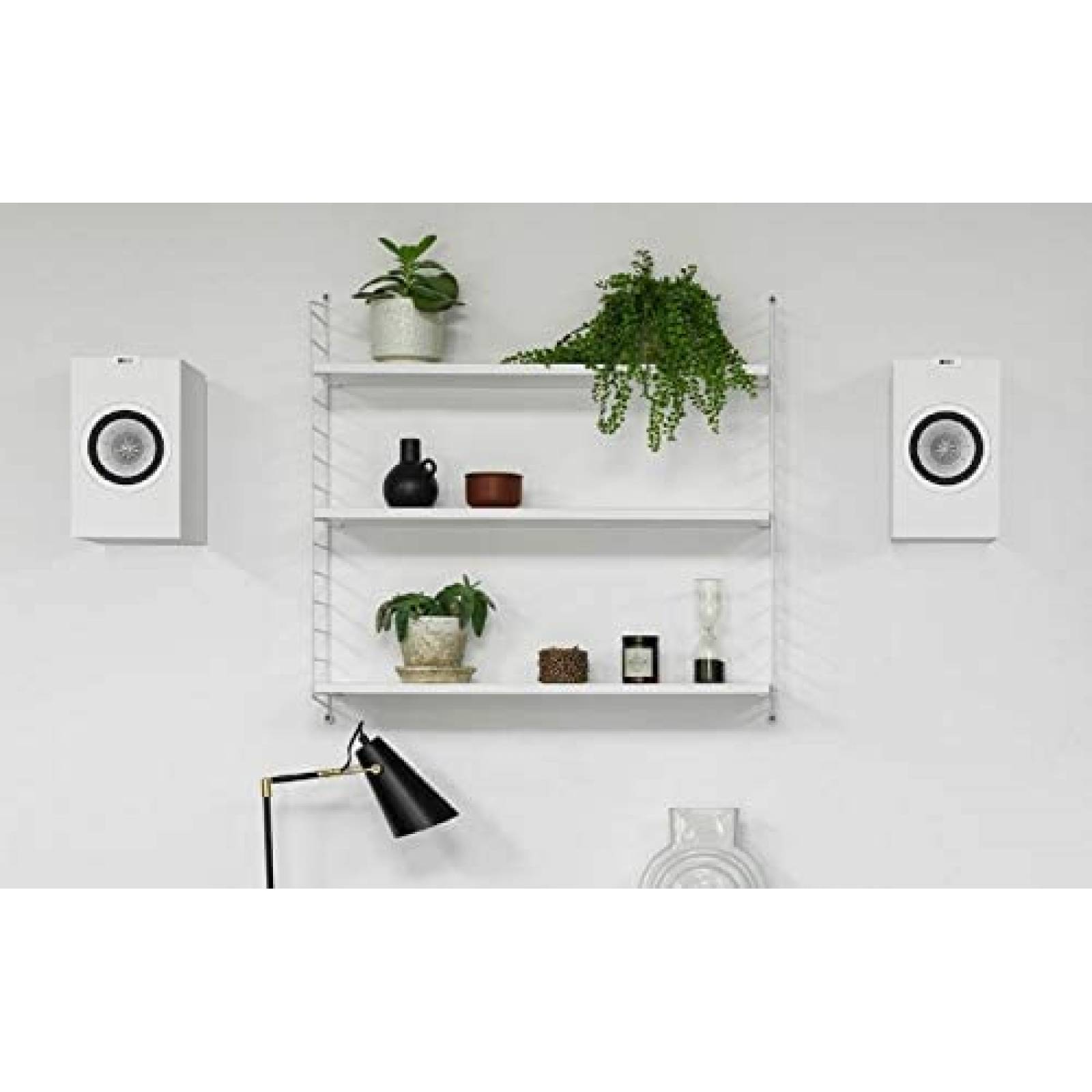 2 Bocinas KEF Q350 con Subwoofer y Control Remoto -Negro