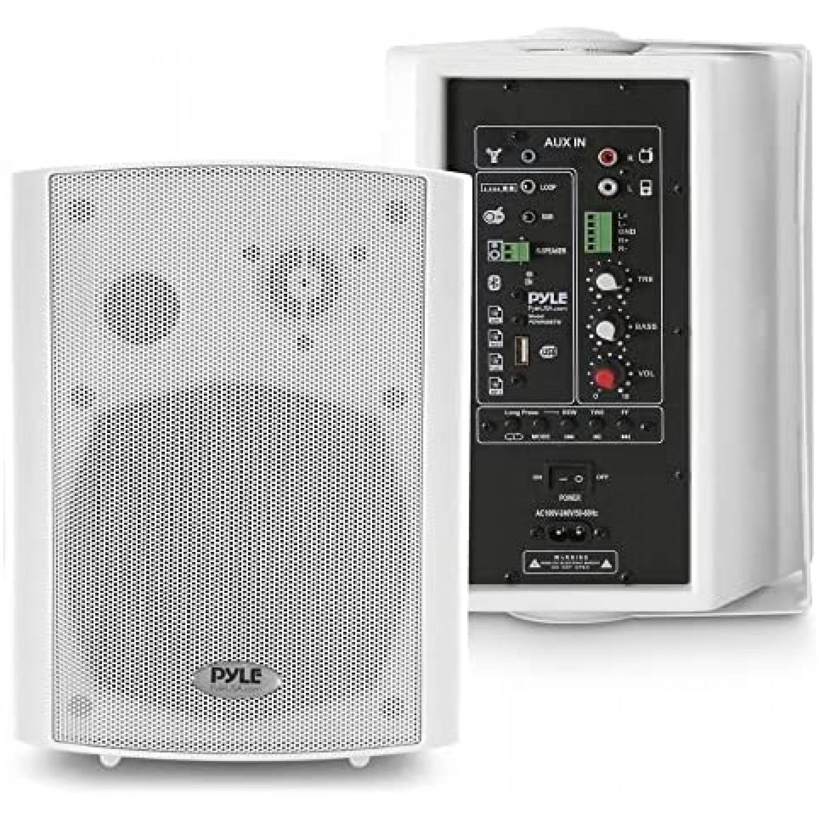 Par de Bocinas Pyle PDWR69BTW 6.5'' 100W Bluetooth -Blanco