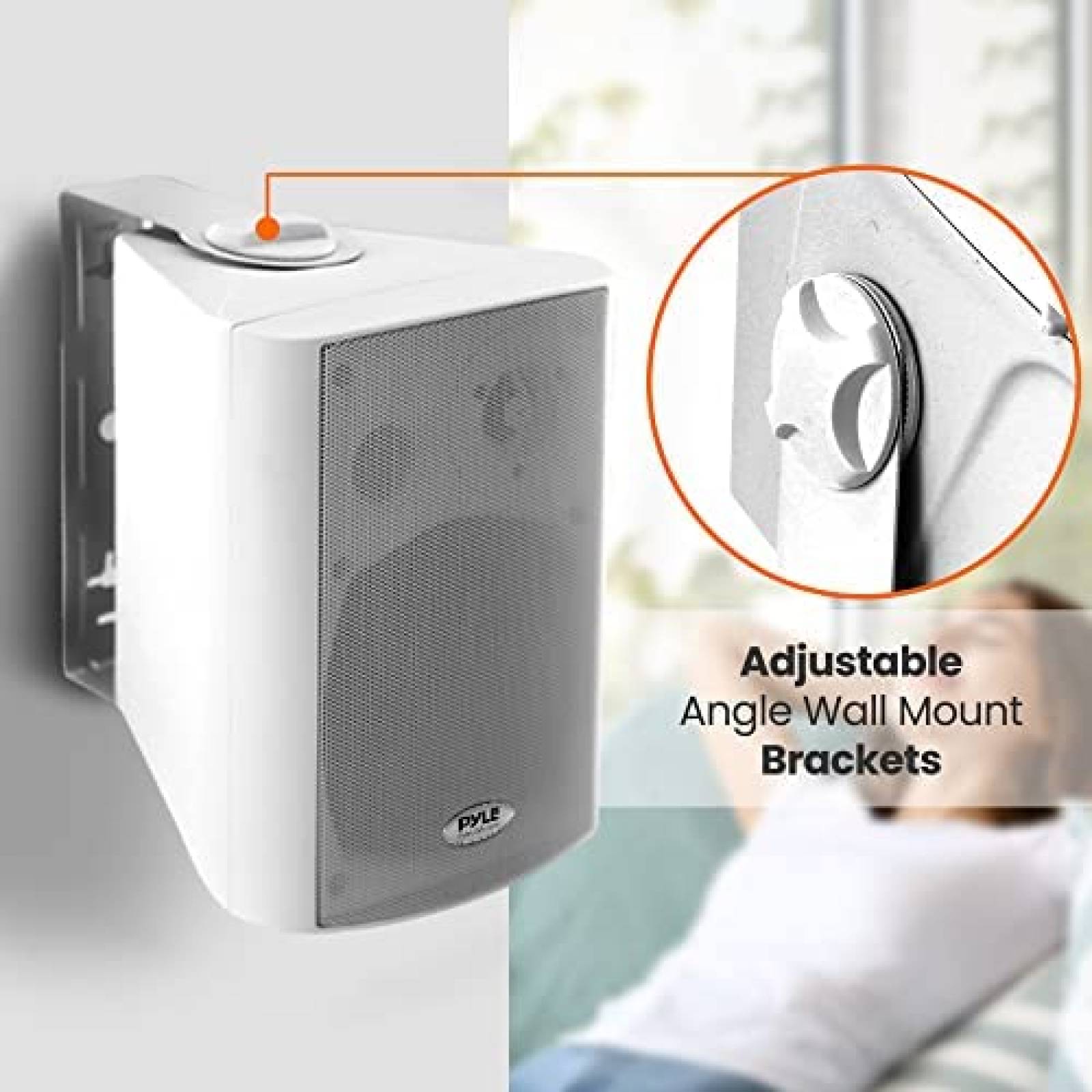 Par de Bocinas Pyle PDWR69BTW 6.5'' 100W Bluetooth -Blanco