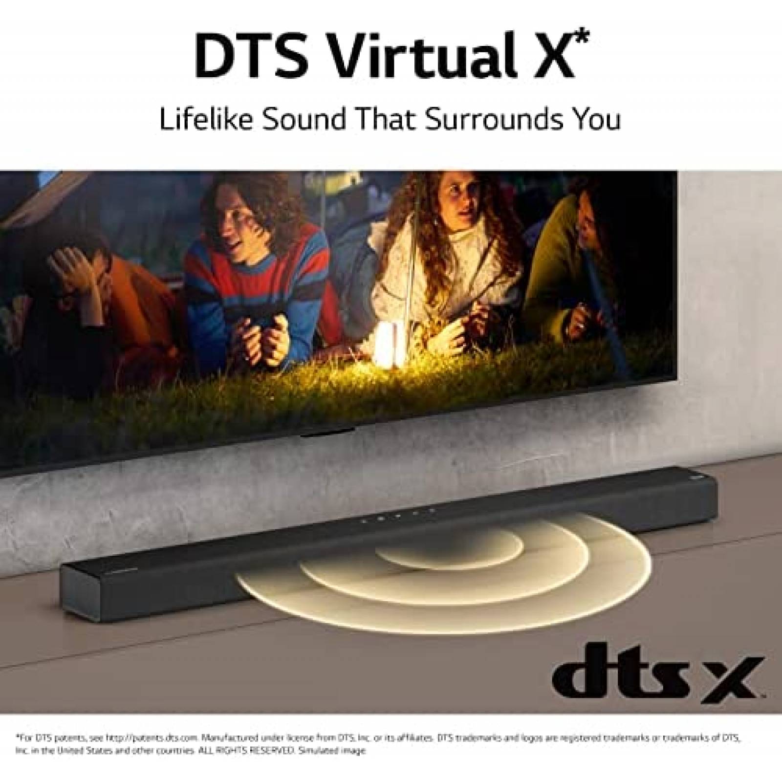 Barra de Sonido LG S65Q de 3.1 Canales Para TV -Negro