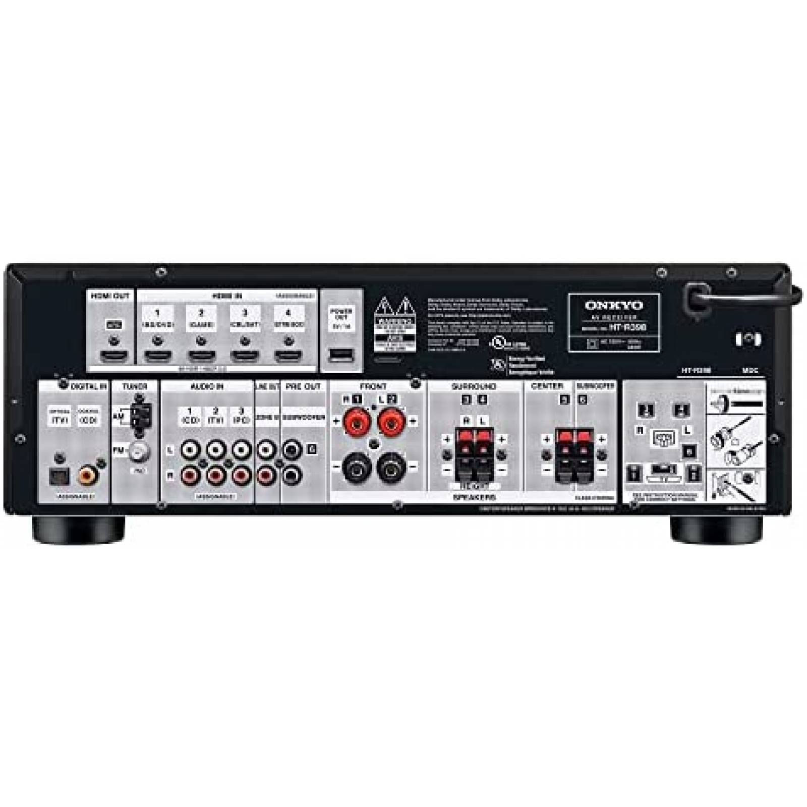 Sistema De Teatro en Casa ONKYO HT-S3910 Subwoofer -Negro