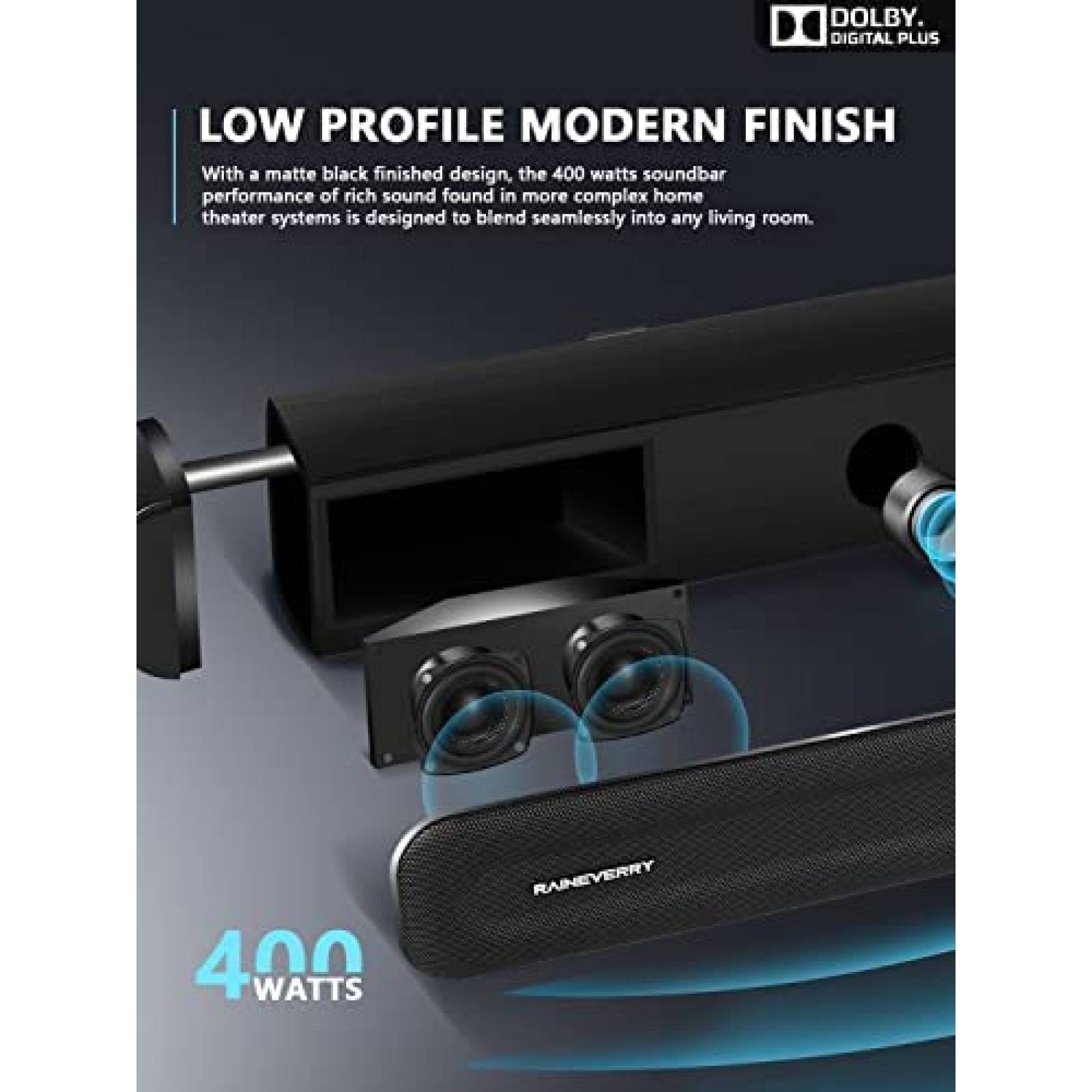 Sistema de Sonido RAINEVERRY 5.1 con Subwoofer Inalambrico