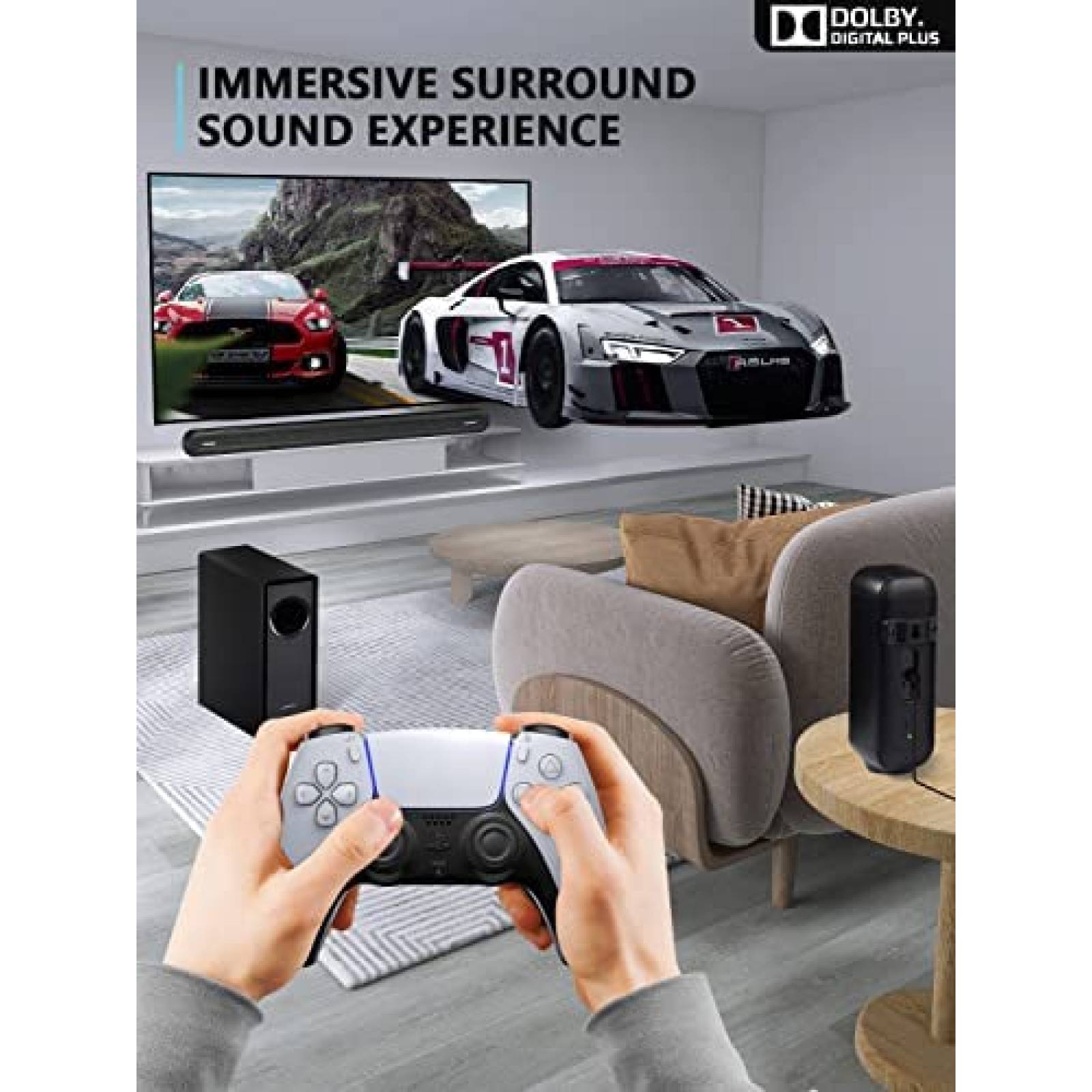 Sistema de Sonido RAINEVERRY 5.1 con Subwoofer Inalambrico