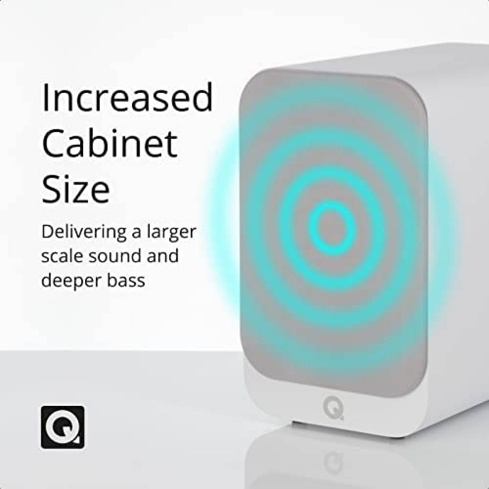 Bocinas Q Acoustics 3020i Sistema de Sonido Hi-Fi -Blanco