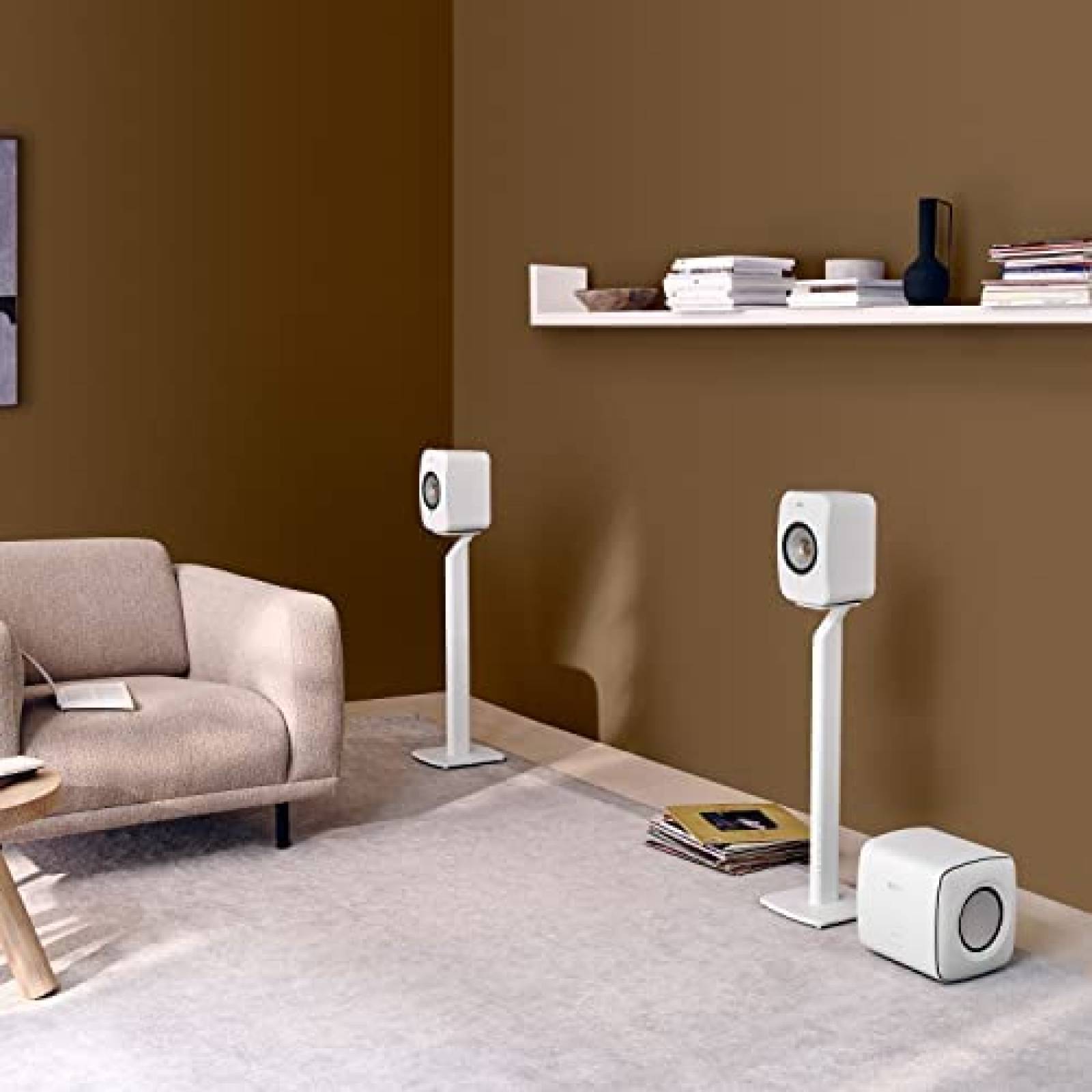 Sistema de Bocinas KEF LSX II Inalambrico HiFi -Blanco