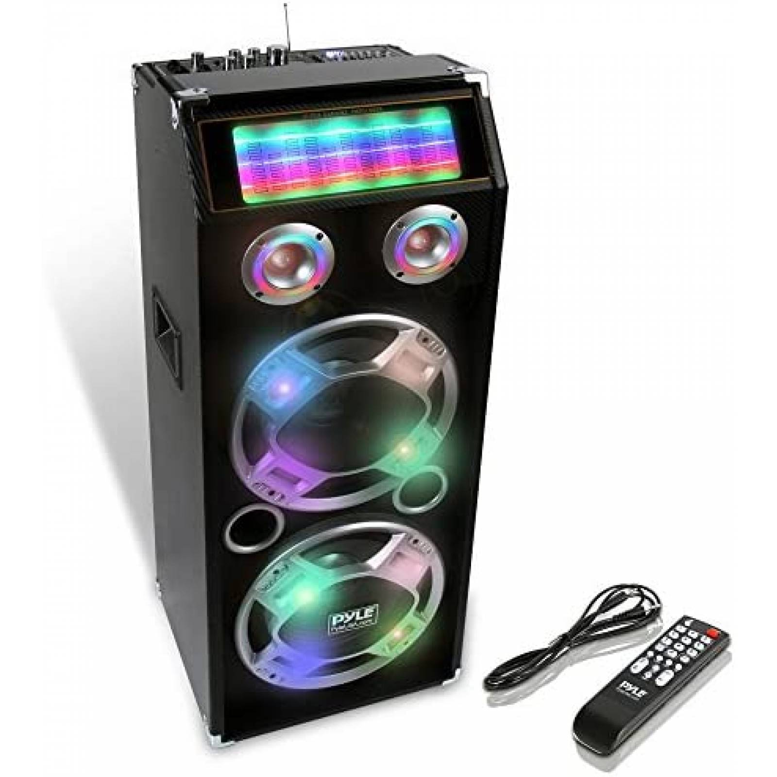 Bocina Bluetooth Pyle DiscJam 1000W Compatible Rca Aux Usb