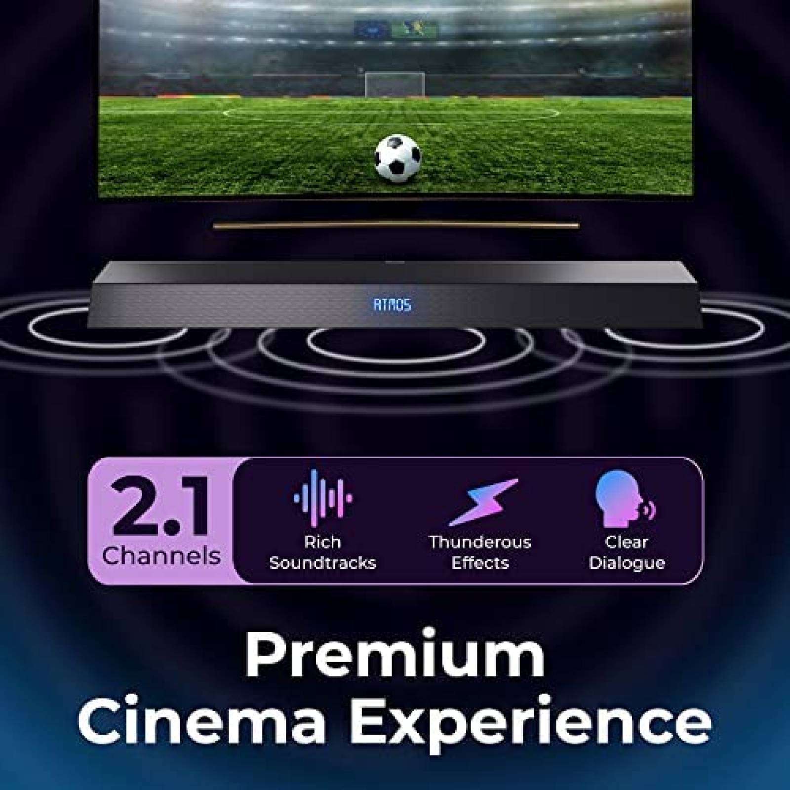 Barra de Sonido Phillips TAB8405 con Subwoofer Inalambrico