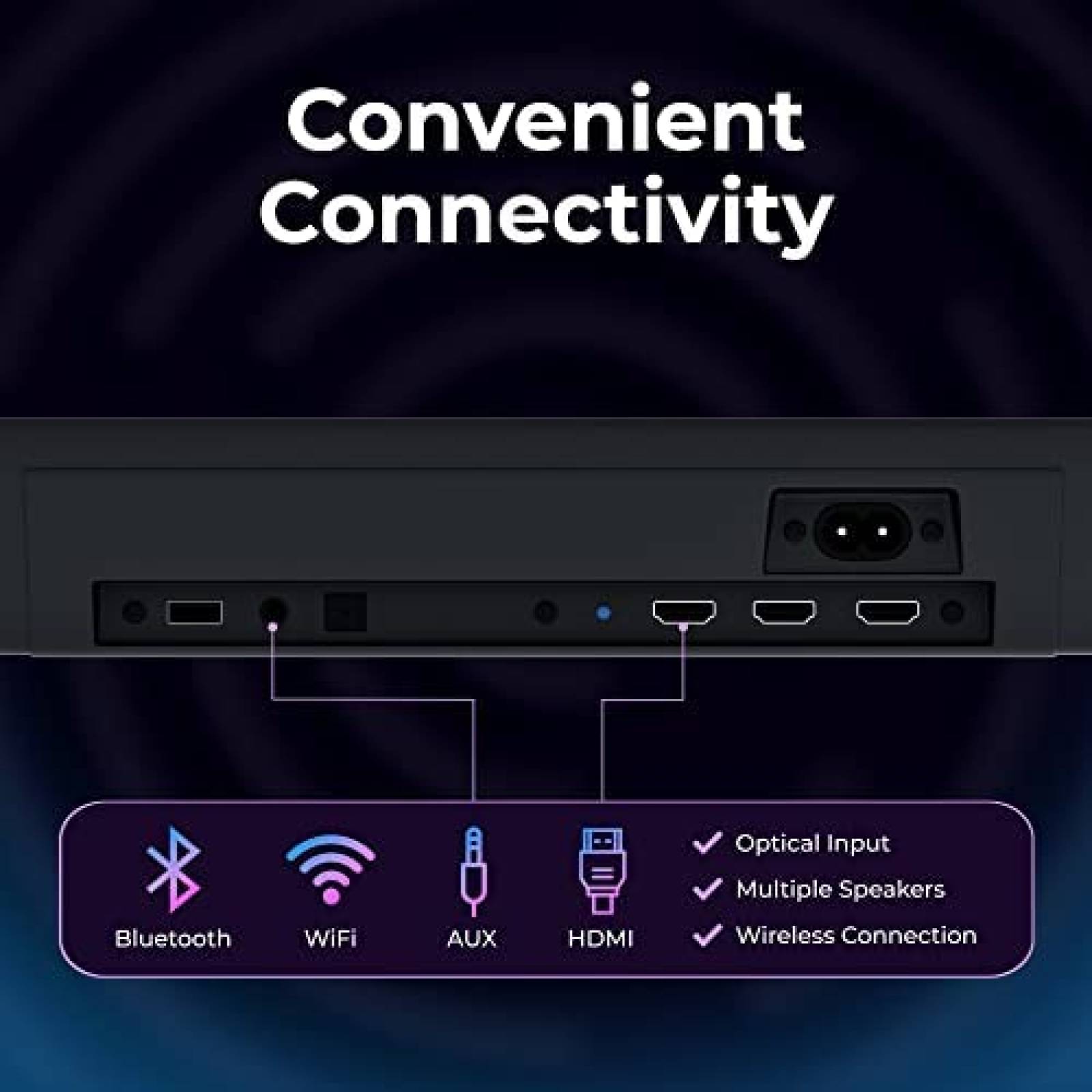 Barra de Sonido Phillips TAB8405 con Subwoofer Inalambrico