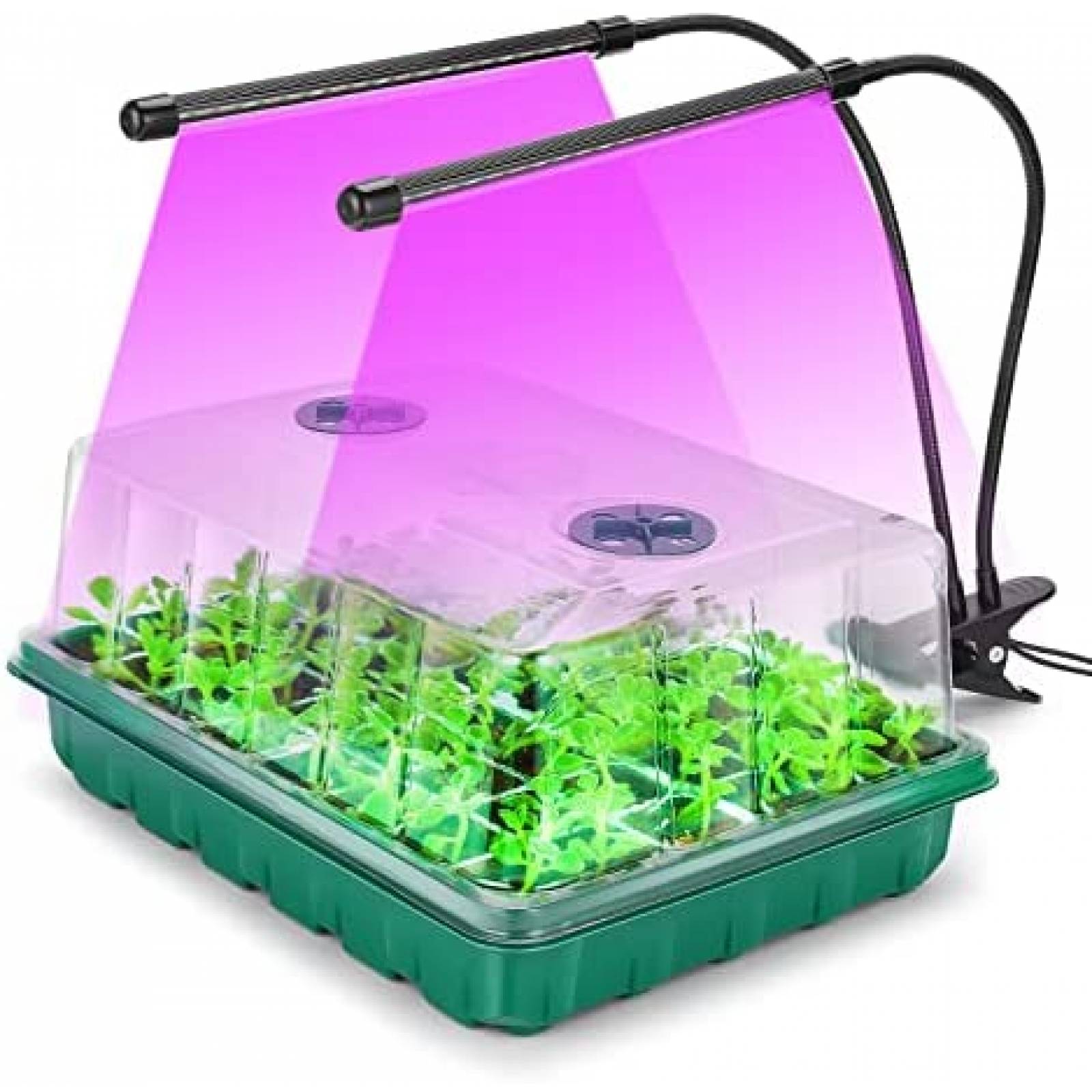 Charola Germinadora Yskea Invernadero LED UV 48 Semilleros