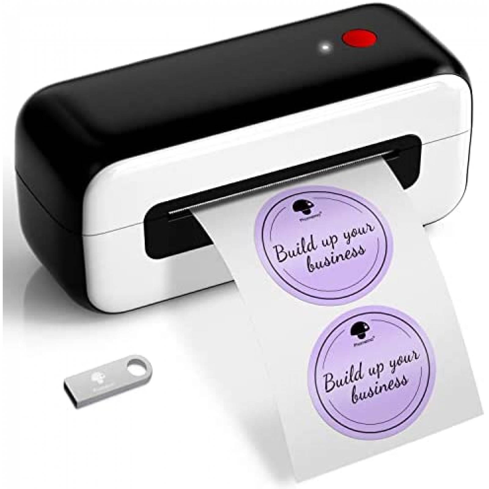 Impresora Phomemo termica de etiquetas + rollo -Negro