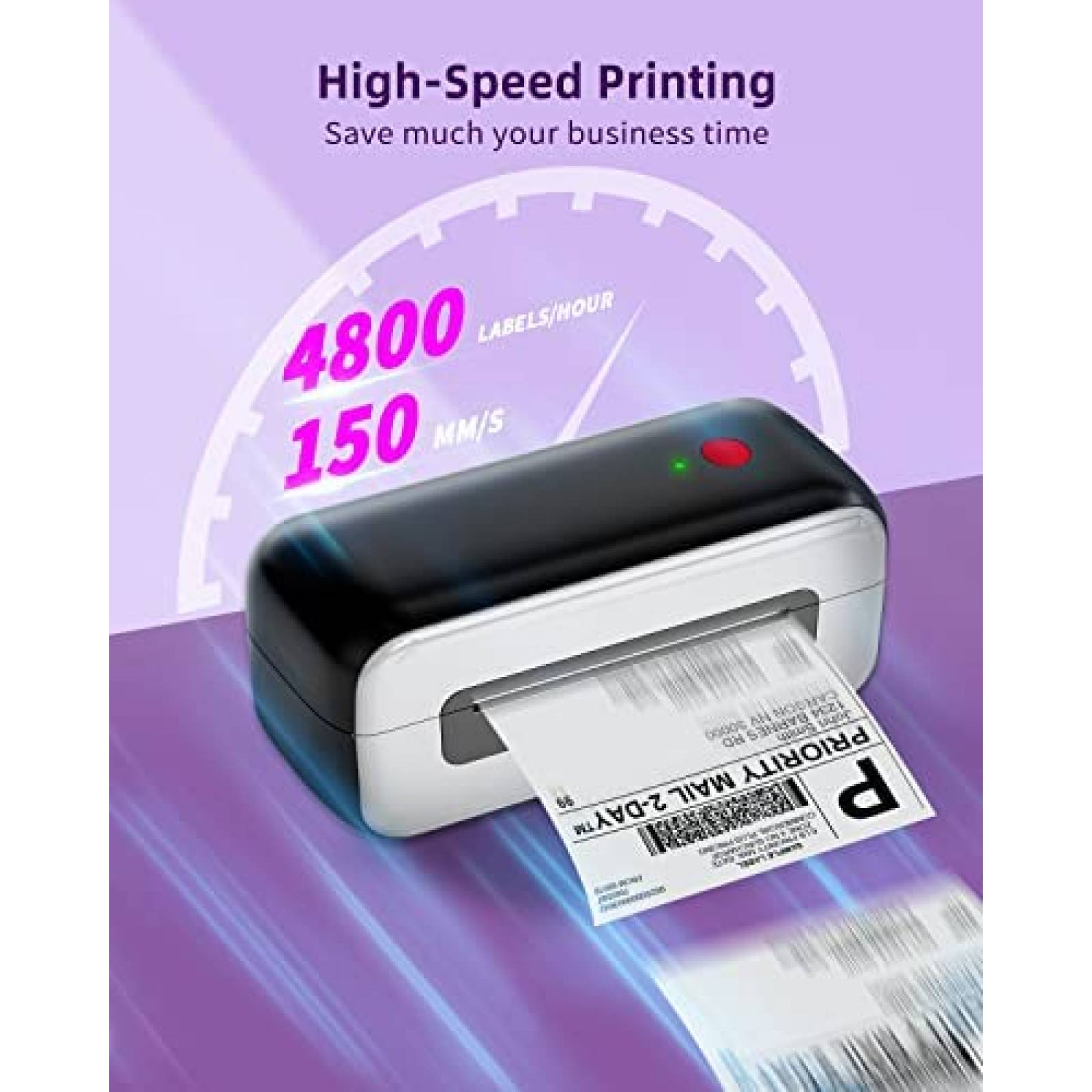 Impresora Phomemo termica de etiquetas + rollo -Negro