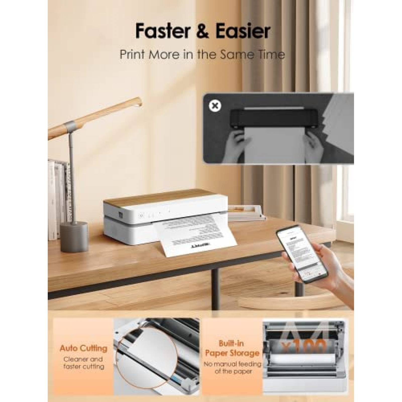 Impresora Termica IDPRT Future800 Portatil para Papel A4